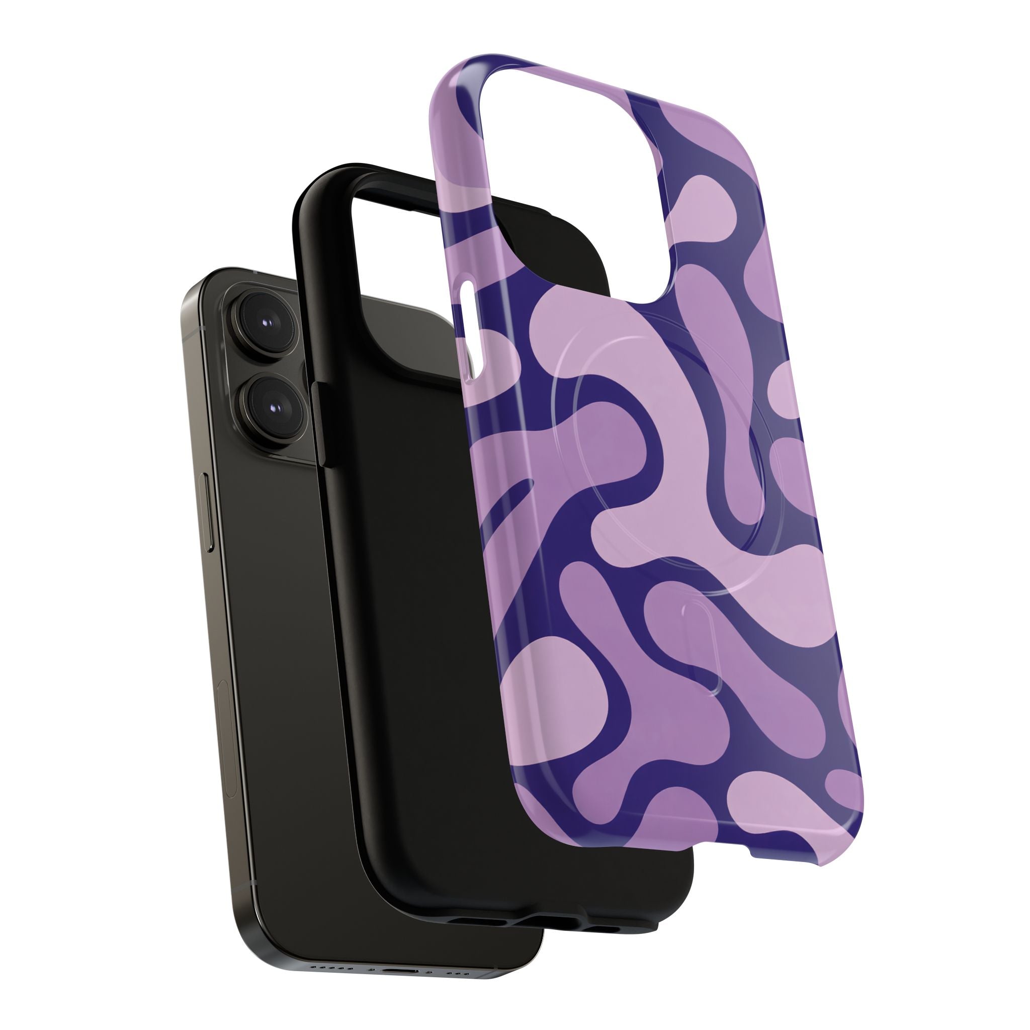 Purple Pattern Magnetic Case