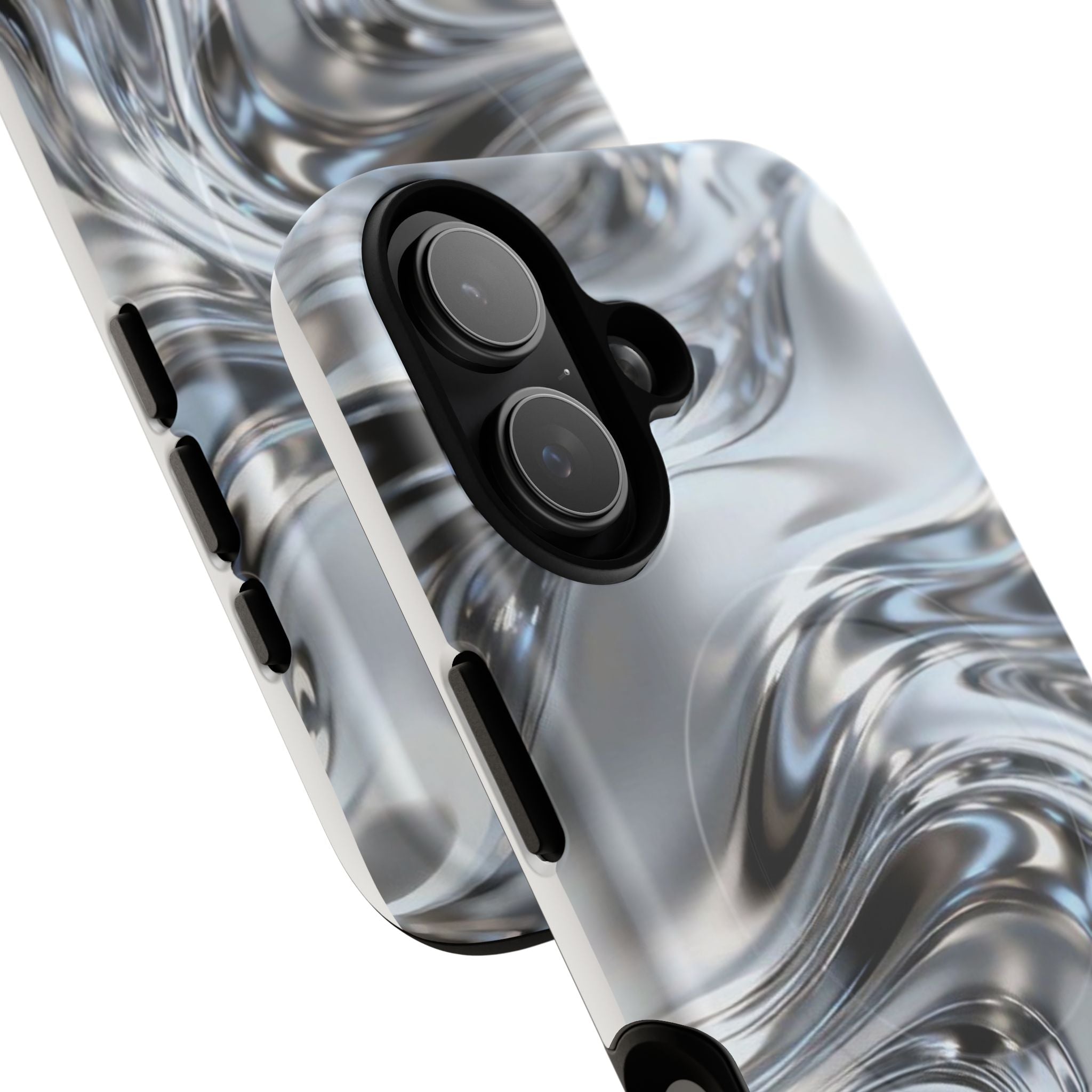 Mirror Gradient Tough Magnetic Case — Reflective Magnetic Phone Cover