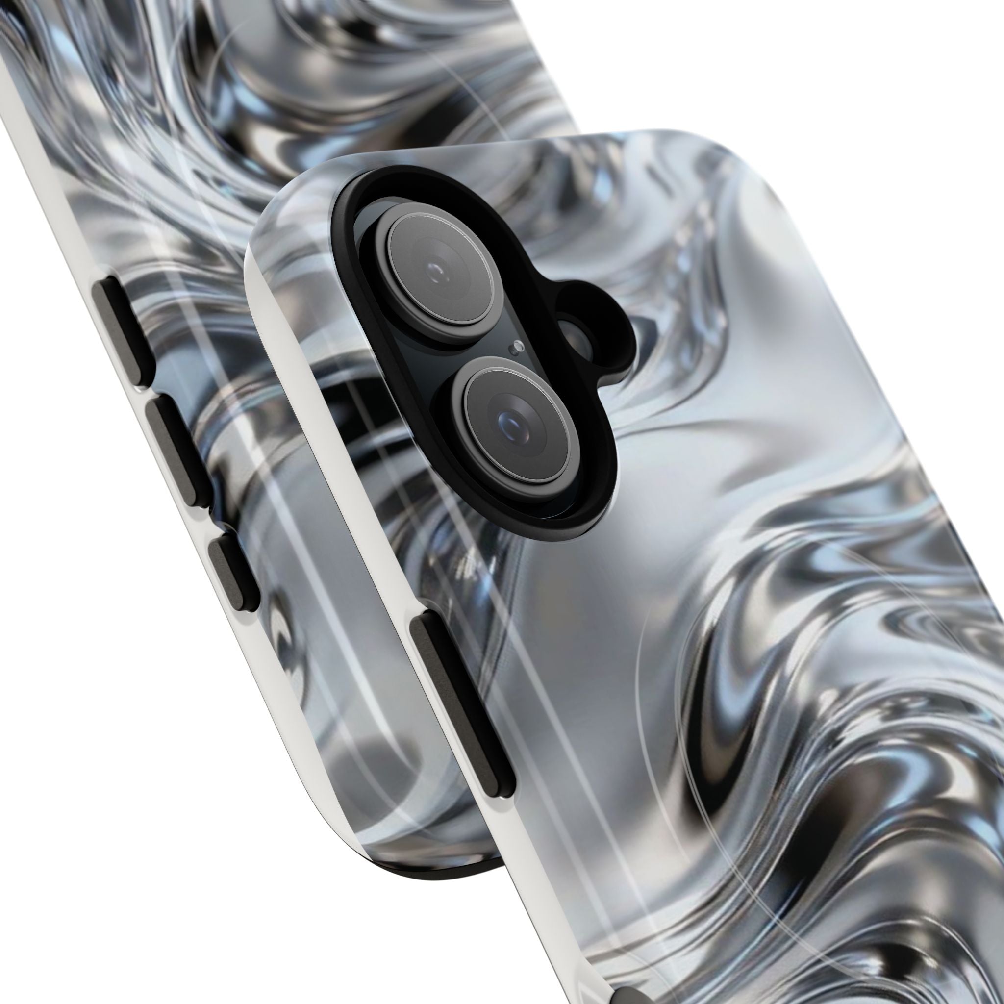 Mirror Gradient Tough Magnetic Case — Reflective Magnetic Phone Cover