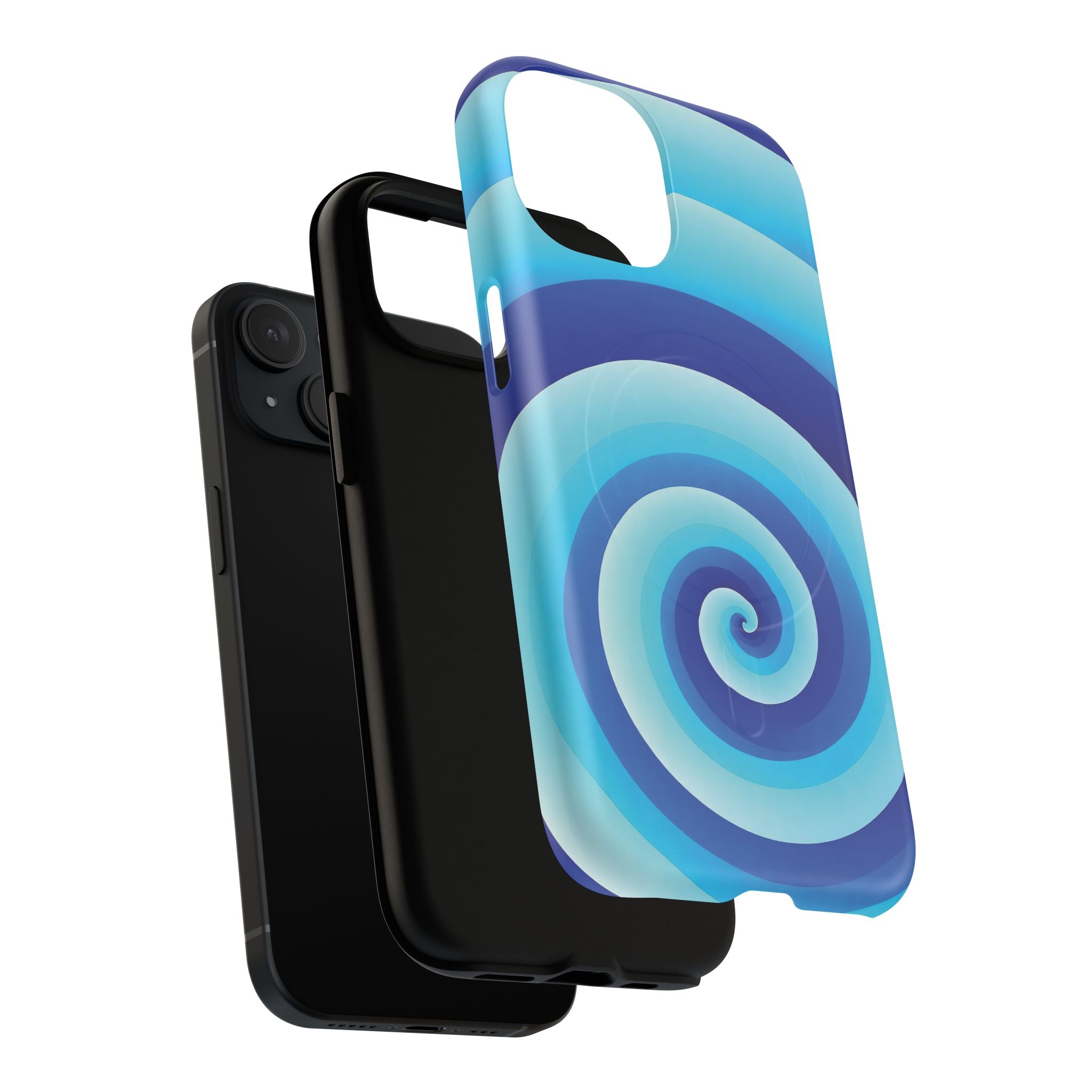 Blue Spiral Magnetic Phone Case
