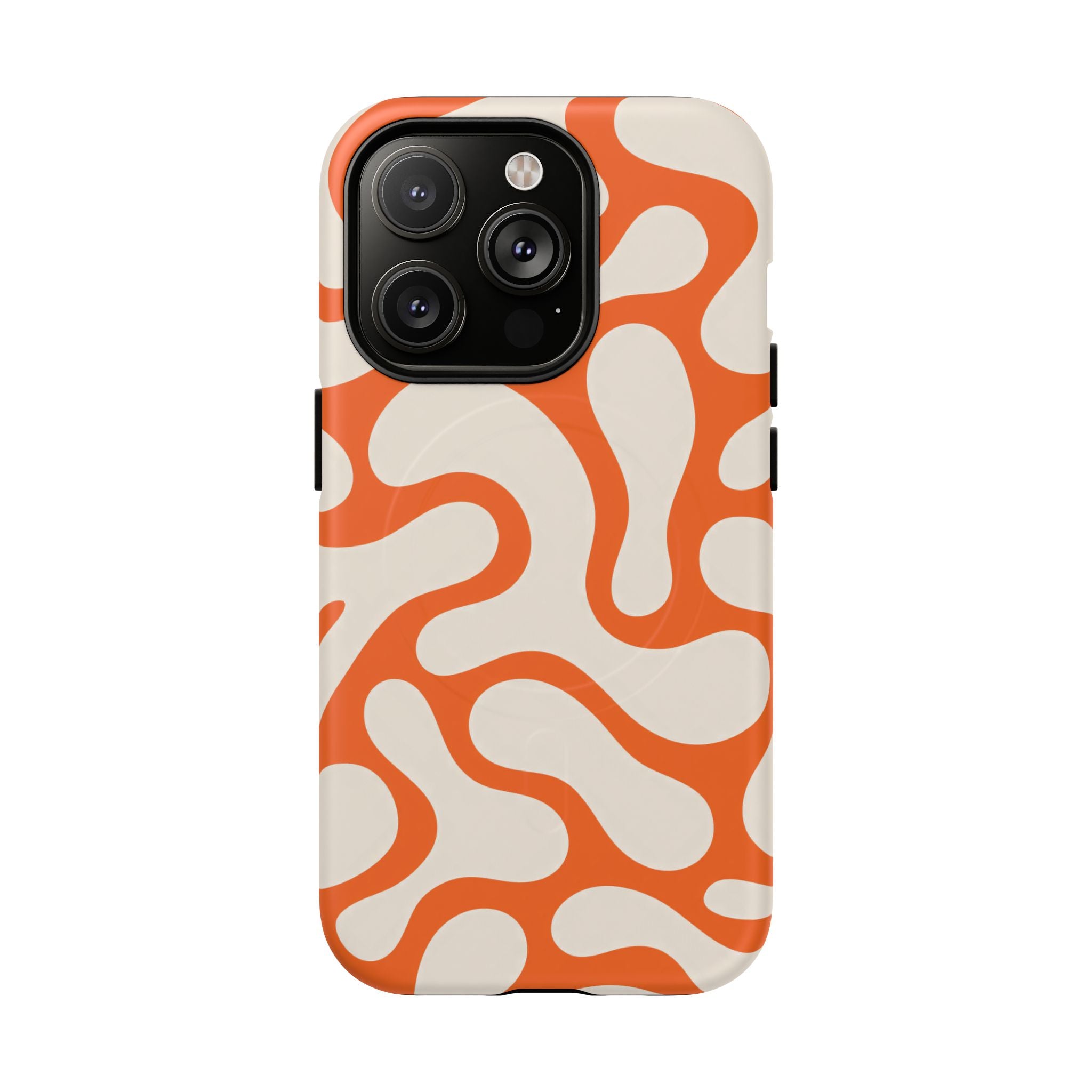 Orange Pattern Tough Magnetic Case