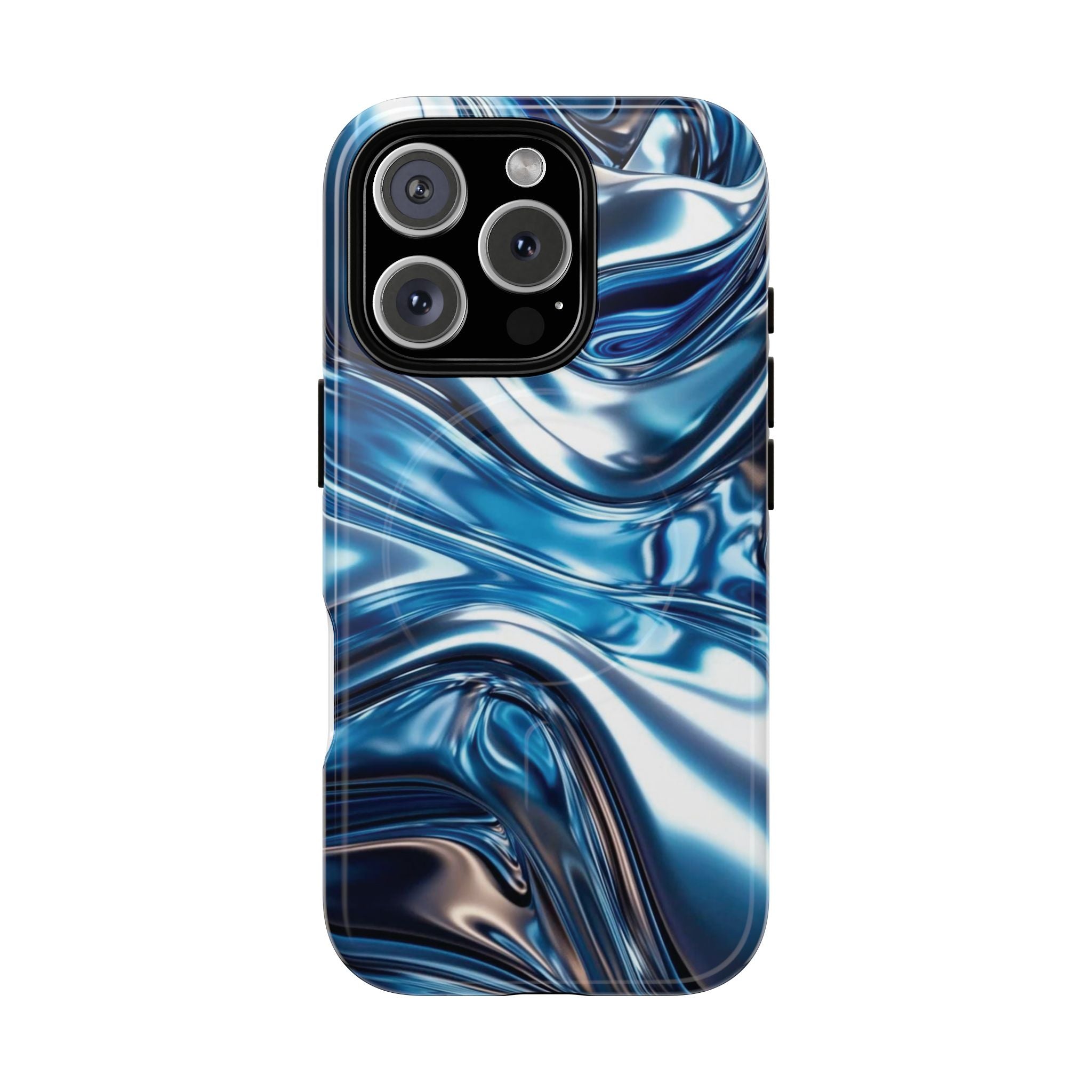 Mirror Gradient Blue Magnetic Phone Case