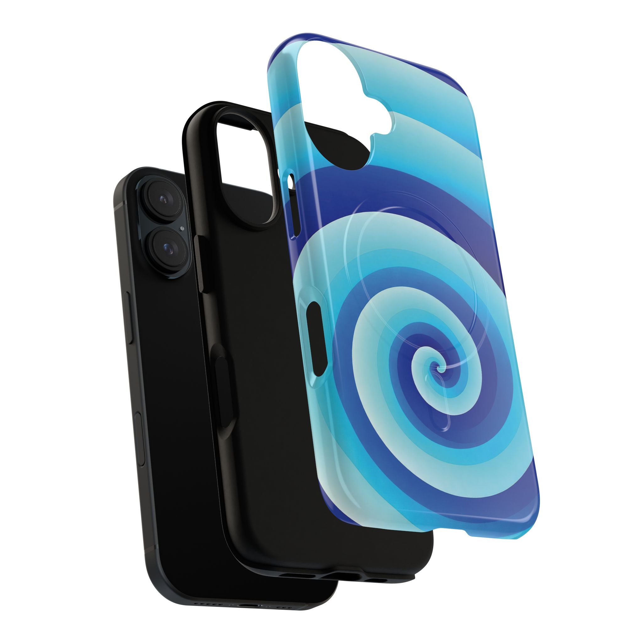 Blue Spiral Magnetic Phone Case