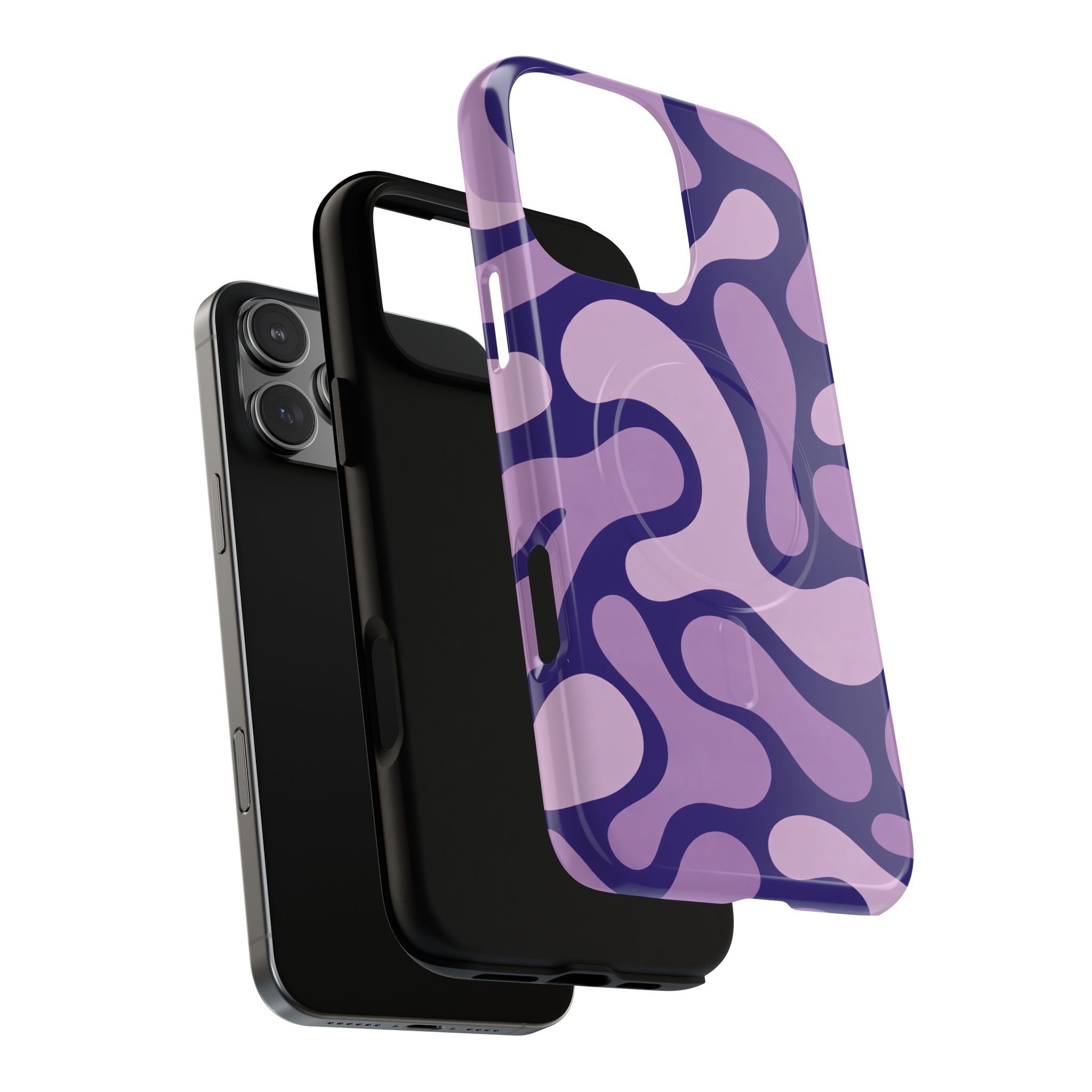 Purple Pattern Magnetic Case