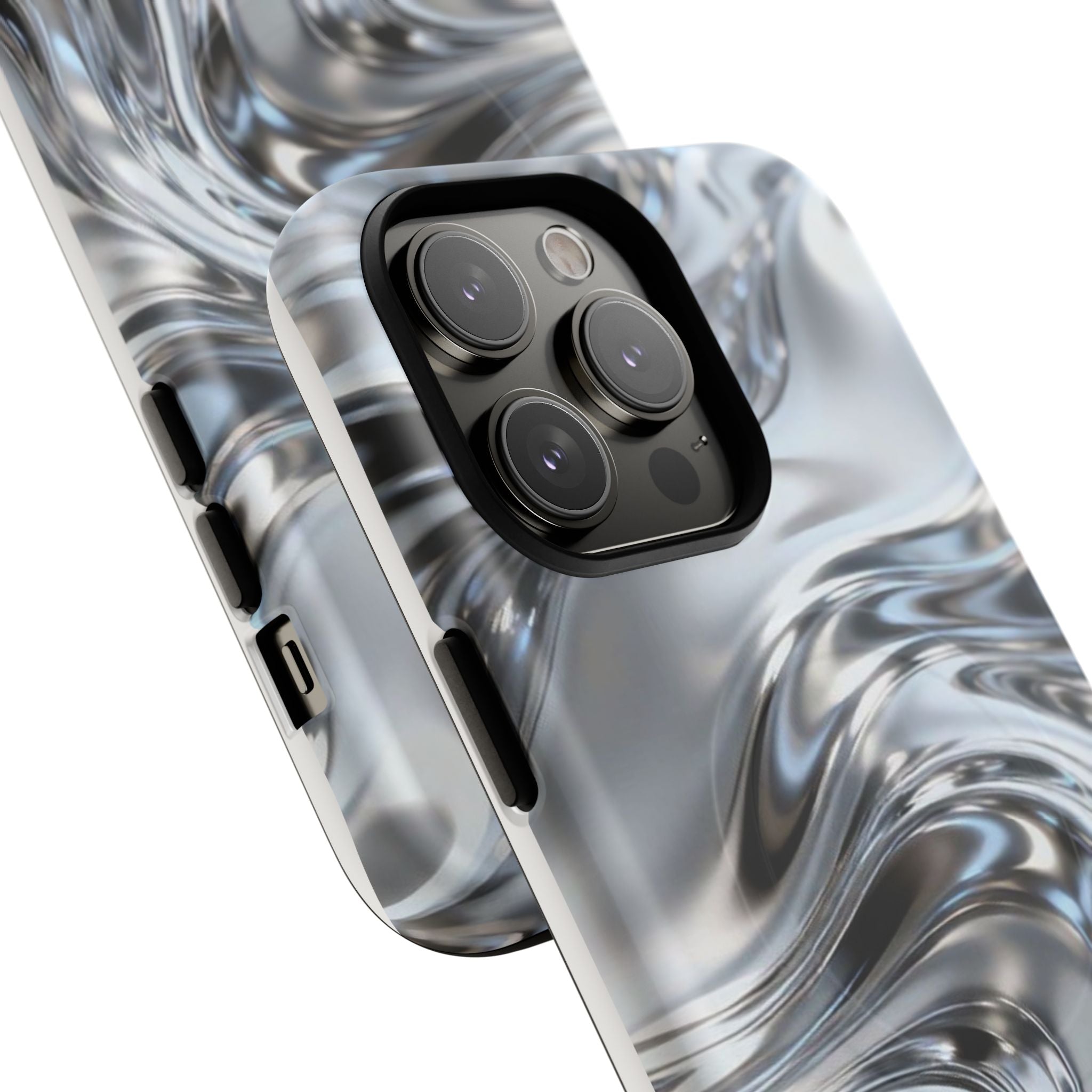 Mirror Gradient Tough Magnetic Case — Reflective Magnetic Phone Cover