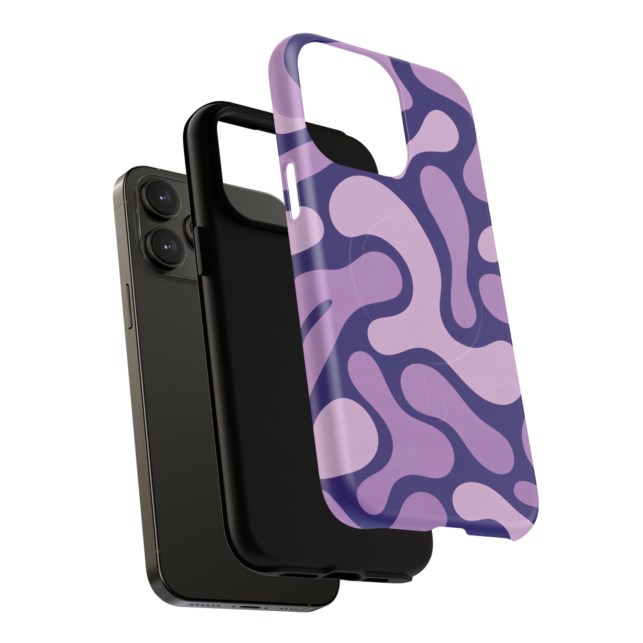 Purple Pattern Magnetic Case