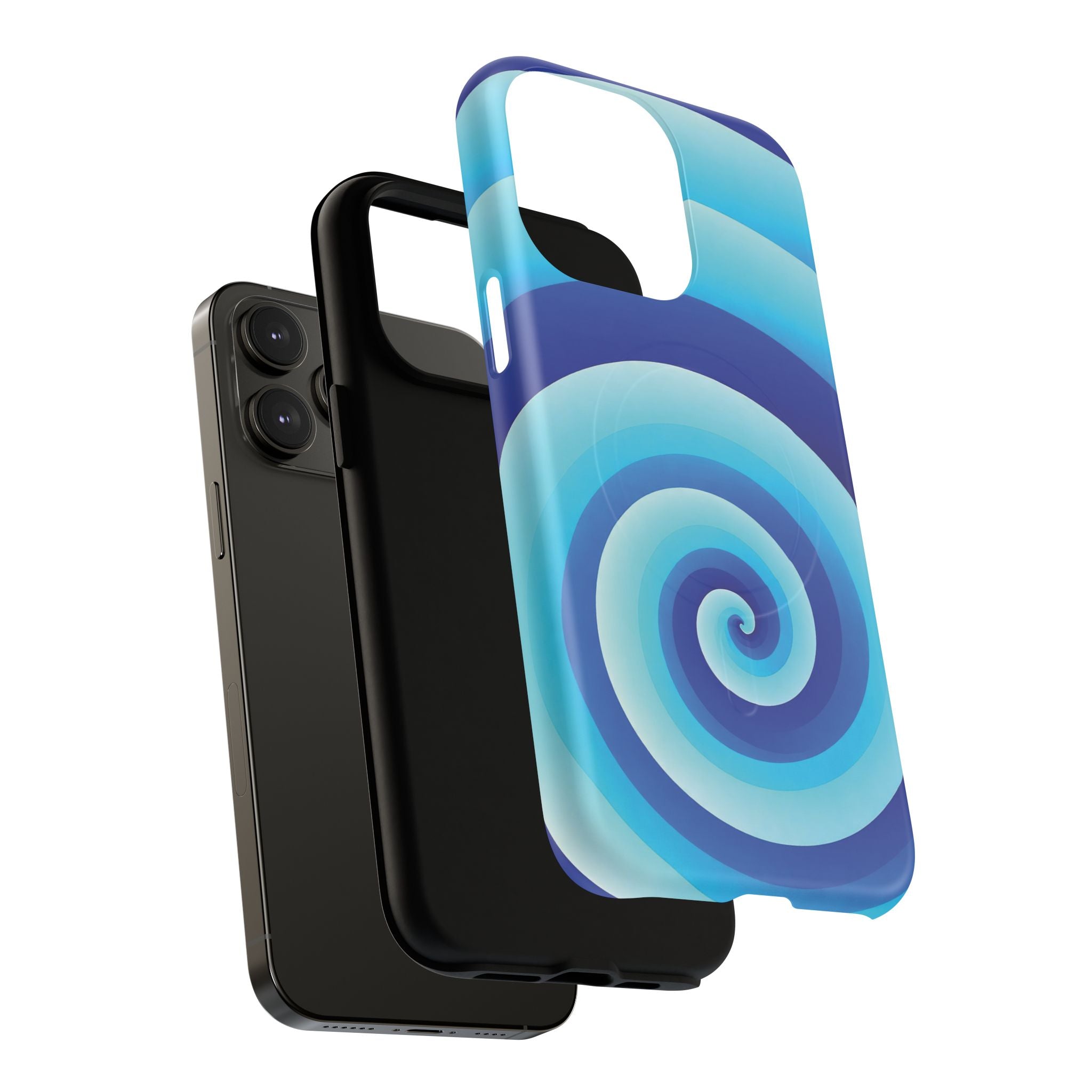 Blue Spiral Magnetic Phone Case
