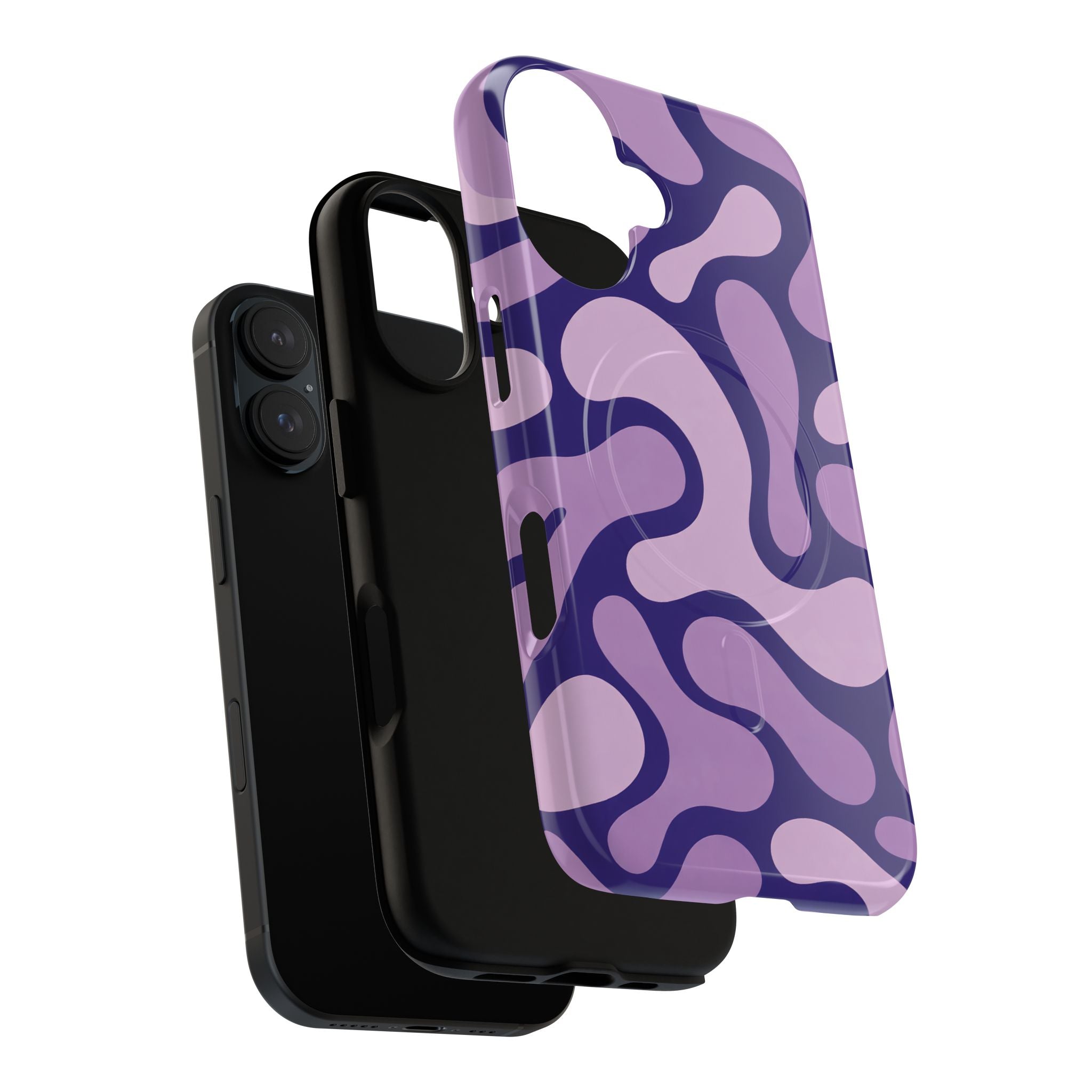 Purple Pattern Magnetic Case