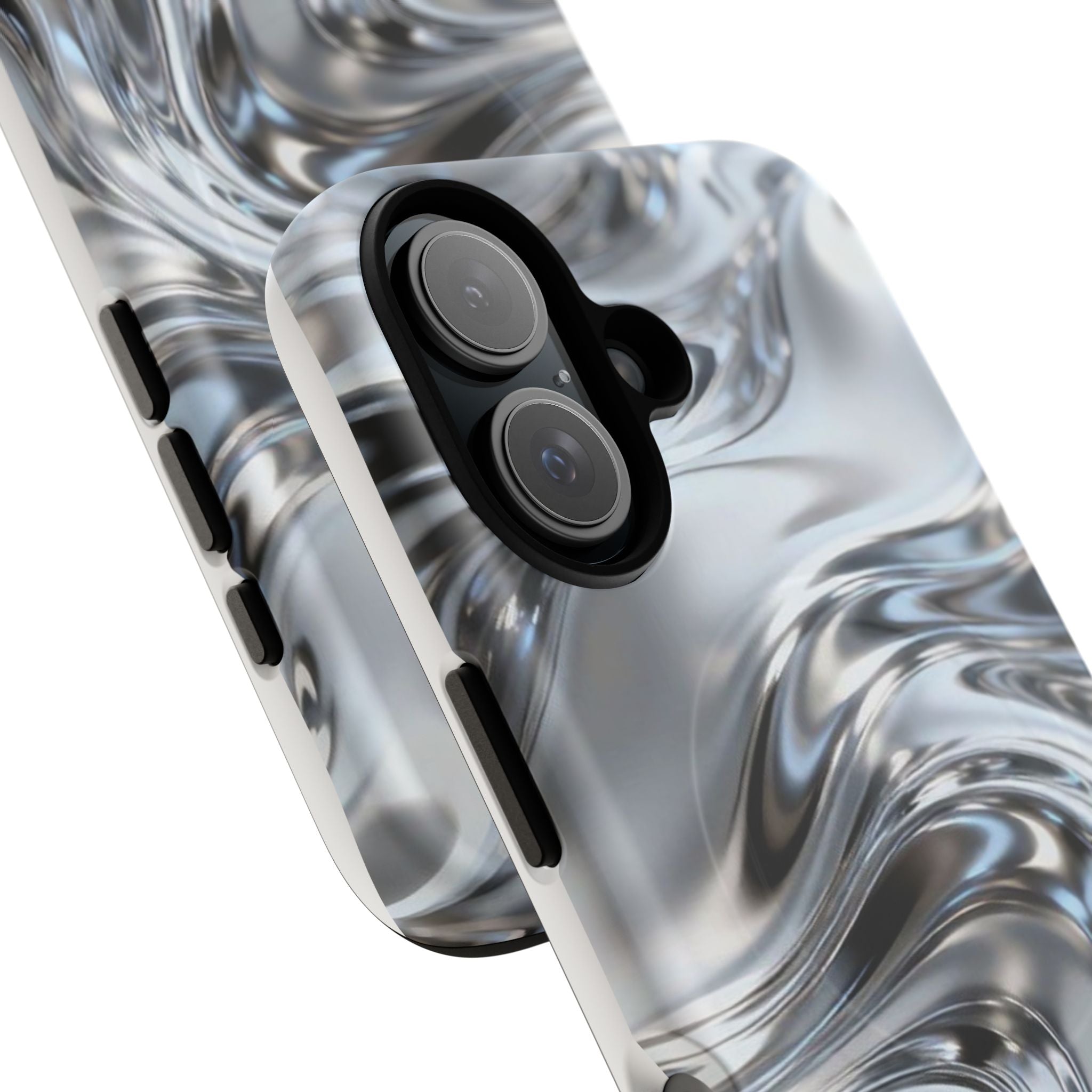 Mirror Gradient Tough Magnetic Case — Reflective Magnetic Phone Cover