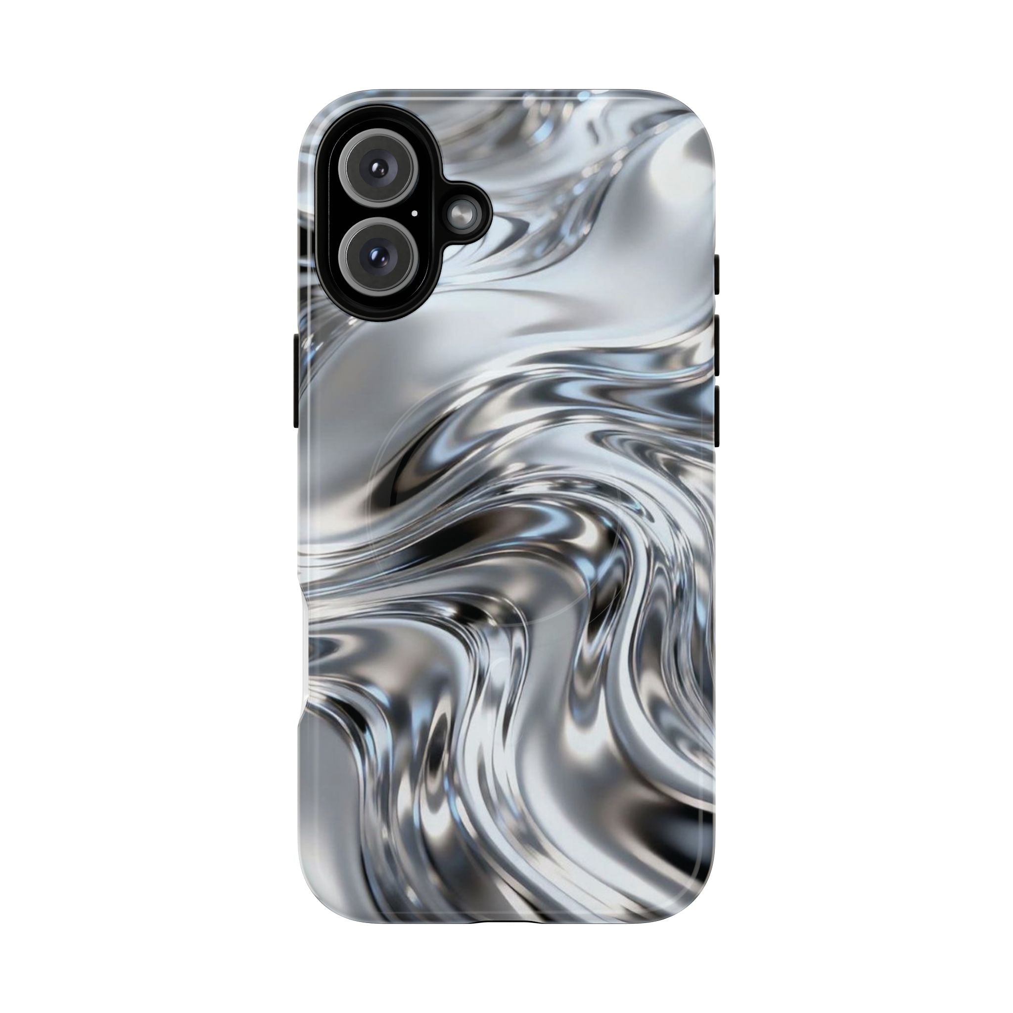 Mirror Gradient Tough Magnetic Case — Reflective Magnetic Phone Cover