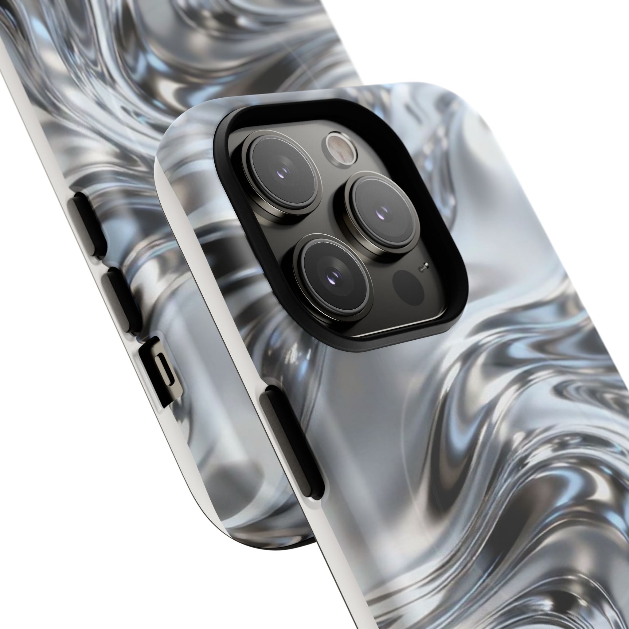 Mirror Gradient Tough Magnetic Case — Reflective Magnetic Phone Cover