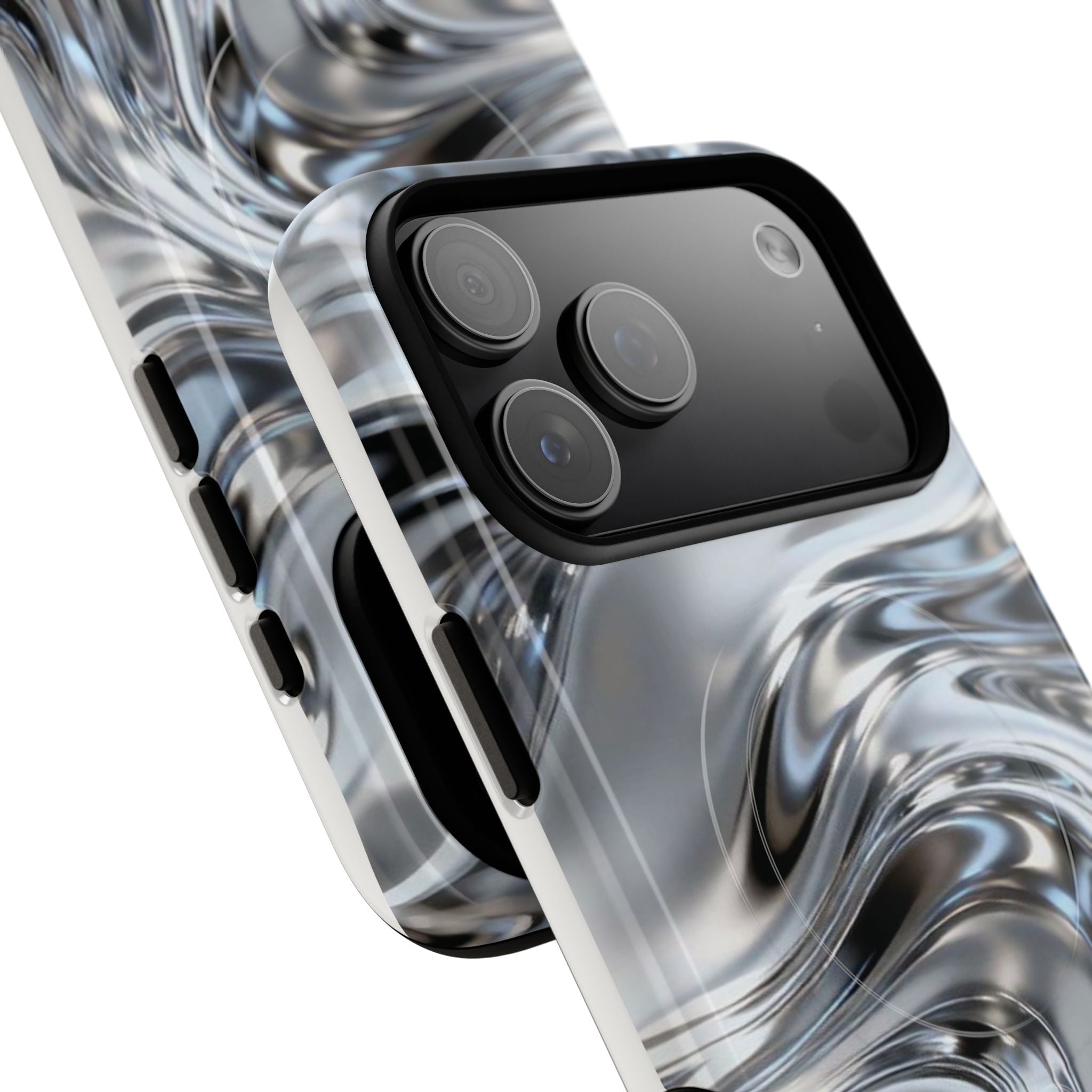 Mirror Gradient Tough Magnetic Case — Reflective Magnetic Phone Cover