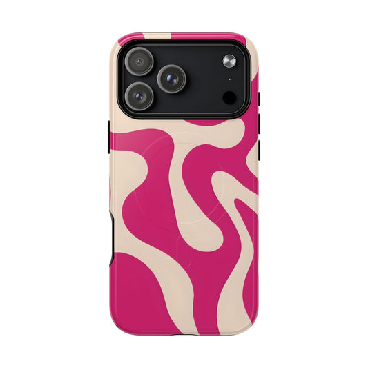 Abstract Pink iPhone Case – Stylish Artistic Protective Cover