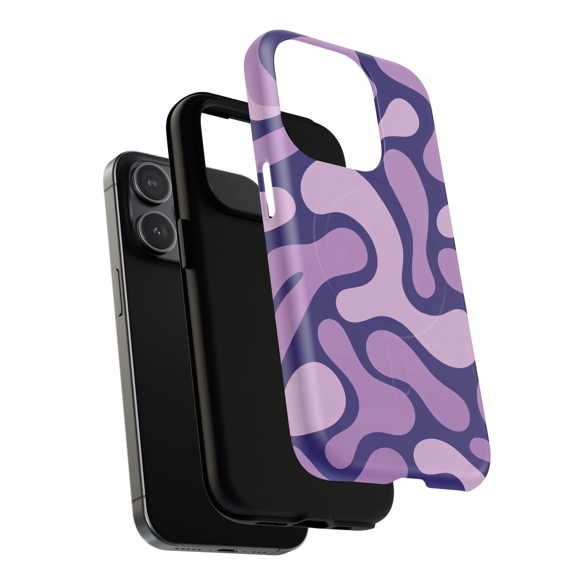 Purple Pattern Magnetic Case