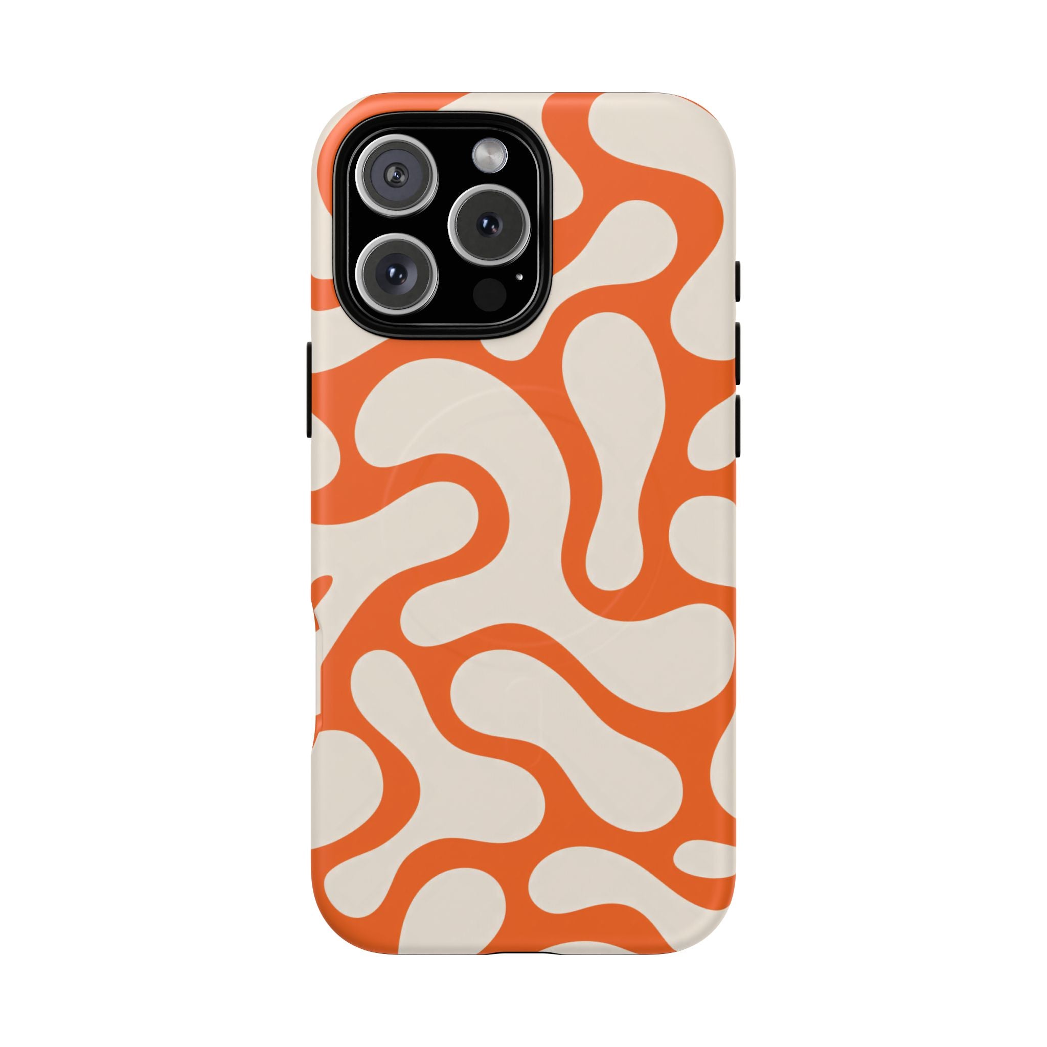 Orange Pattern Tough Magnetic Case