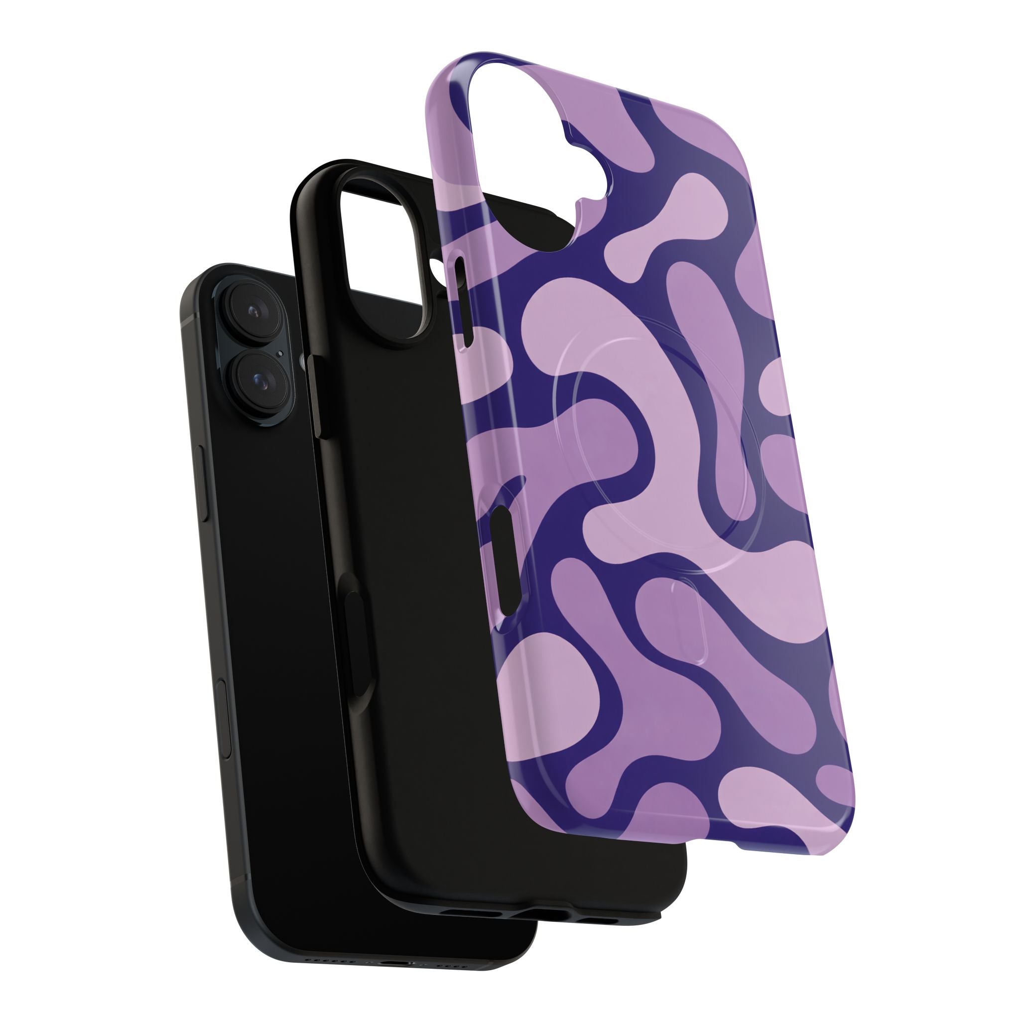 Purple Pattern Magnetic Case