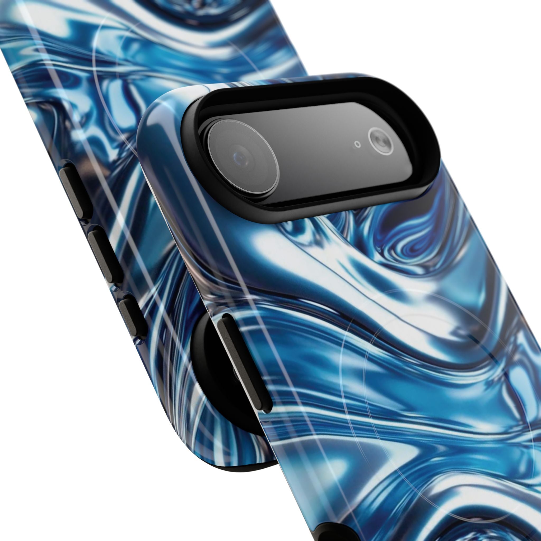 Mirror Gradient Blue Magnetic Phone Case