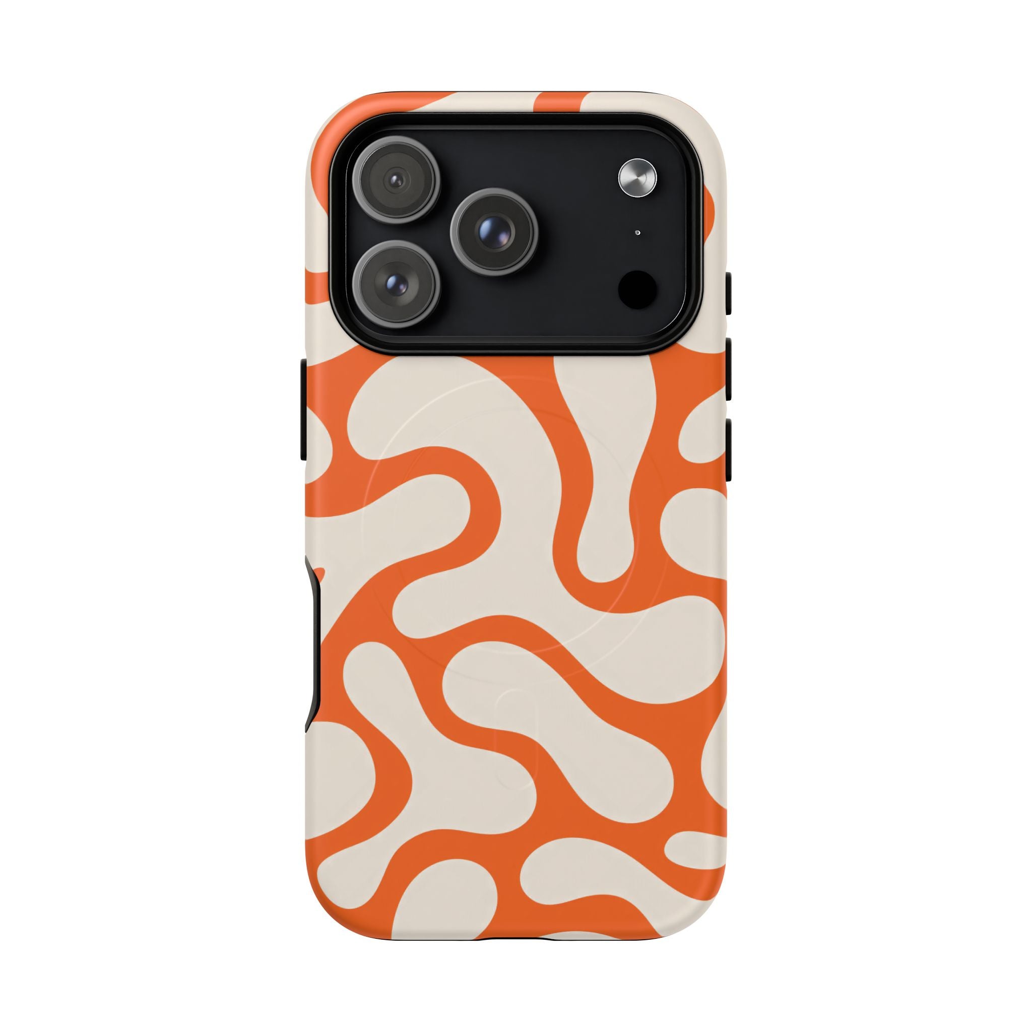 Orange Pattern Tough Magnetic Case