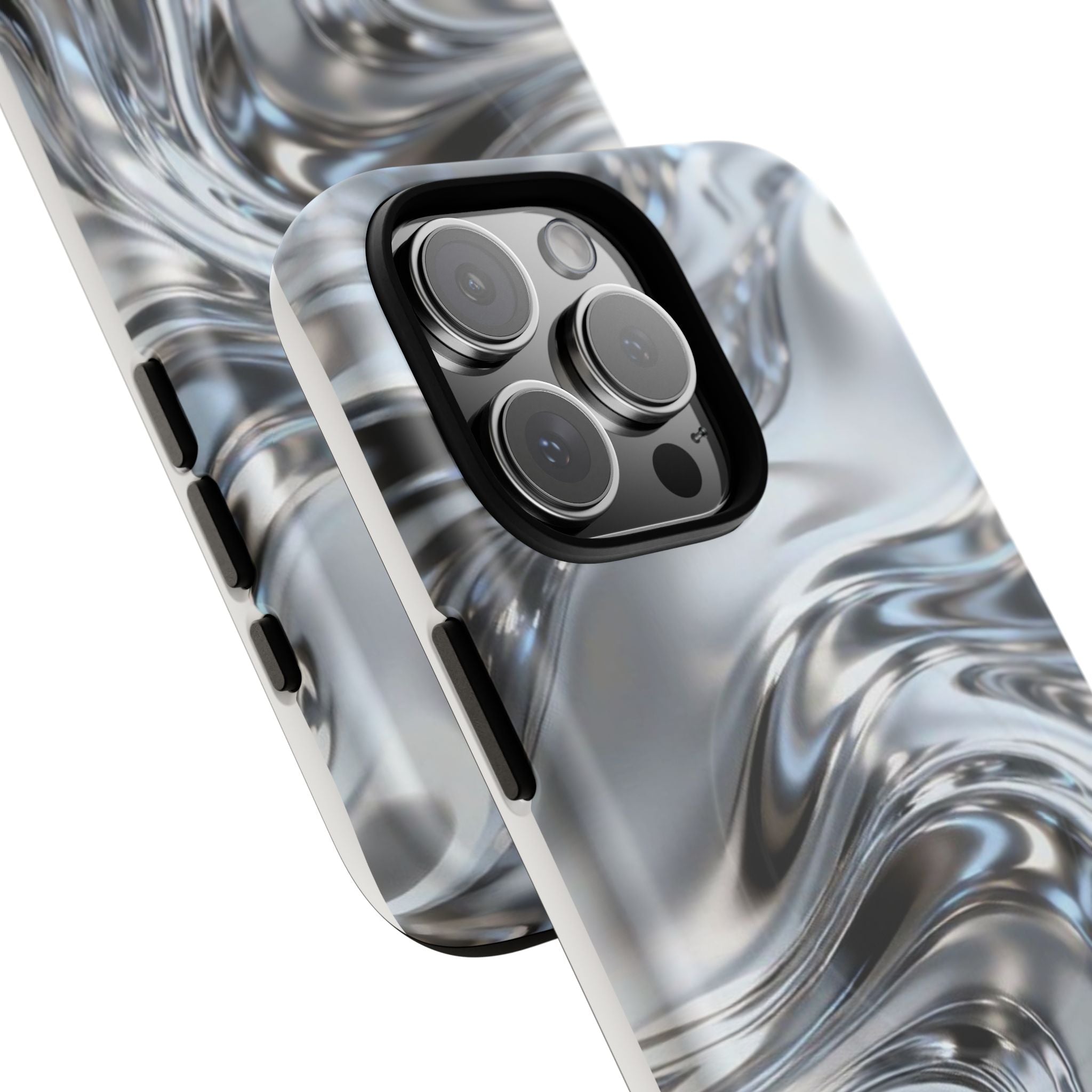 Mirror Gradient Tough Magnetic Case — Reflective Magnetic Phone Cover