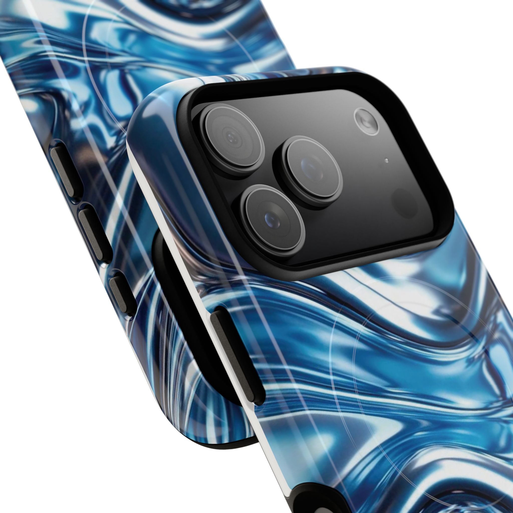 Mirror Gradient Blue Magnetic Phone Case