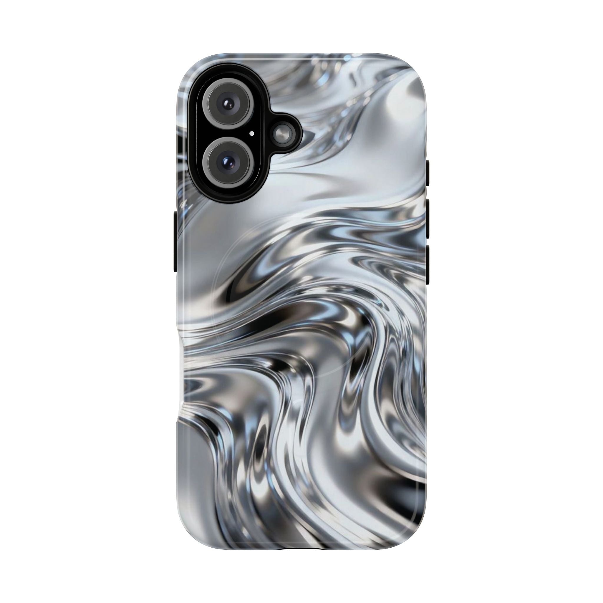 Mirror Gradient Tough Magnetic Case — Reflective Magnetic Phone Cover