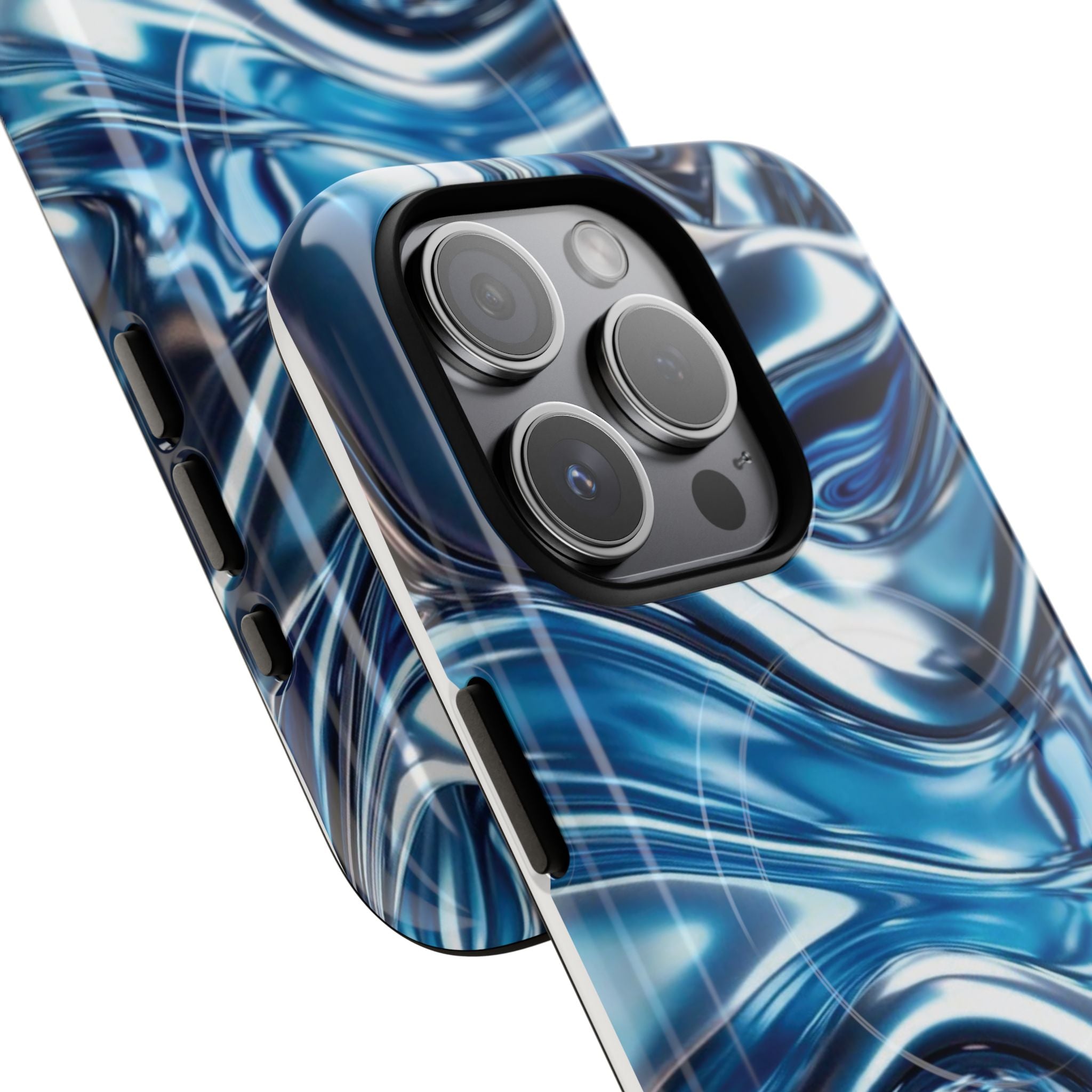 Mirror Gradient Blue Magnetic Phone Case