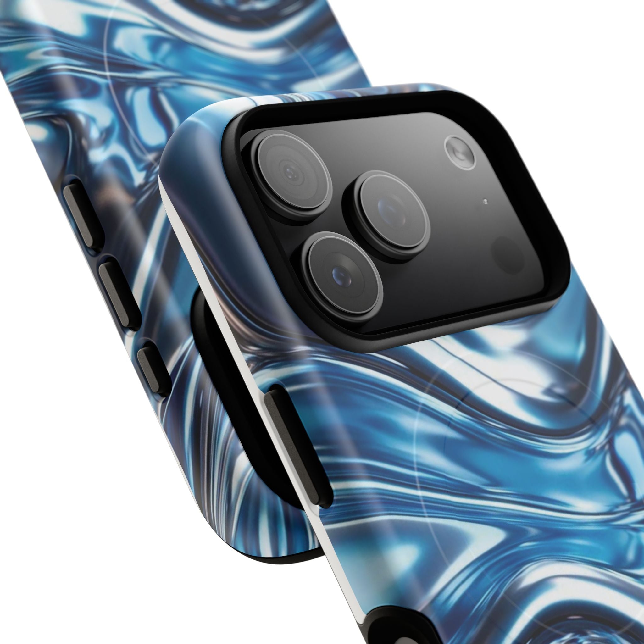 Mirror Gradient Blue Magnetic Phone Case