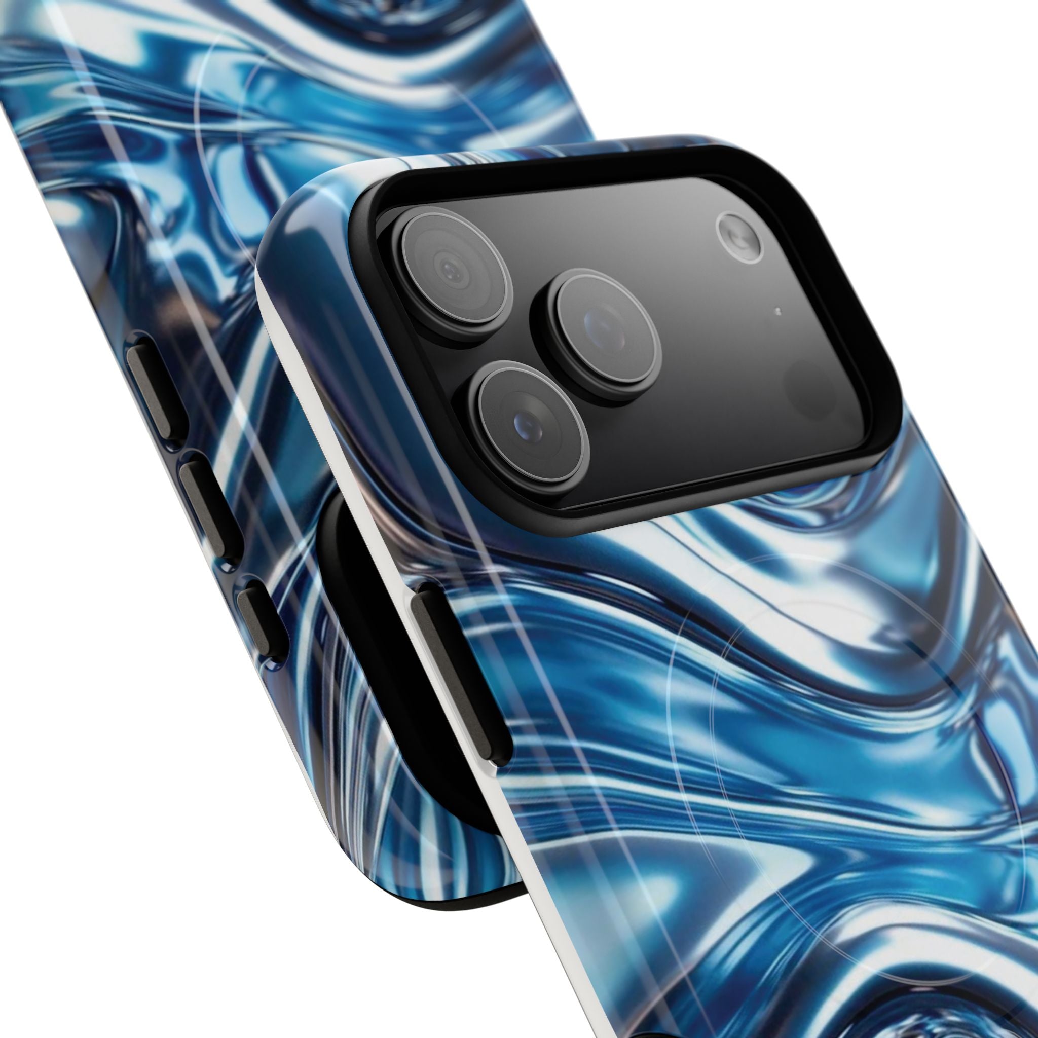 Mirror Gradient Blue Magnetic Phone Case