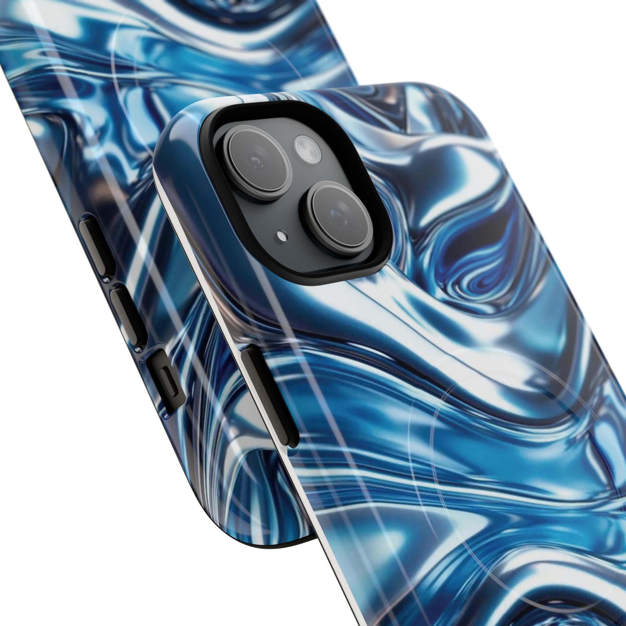Mirror Gradient Blue Magnetic Phone Case