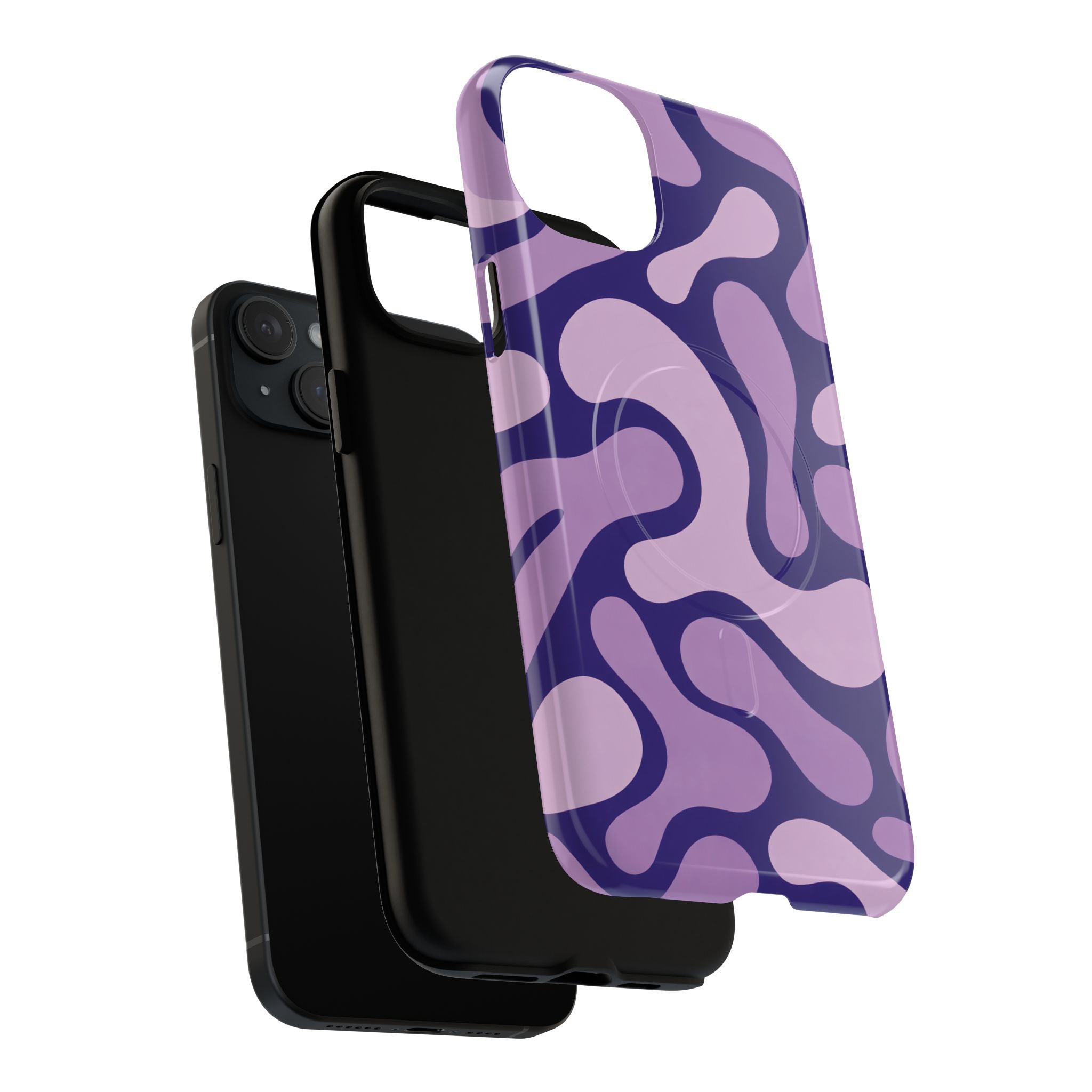 Purple Pattern Magnetic Case