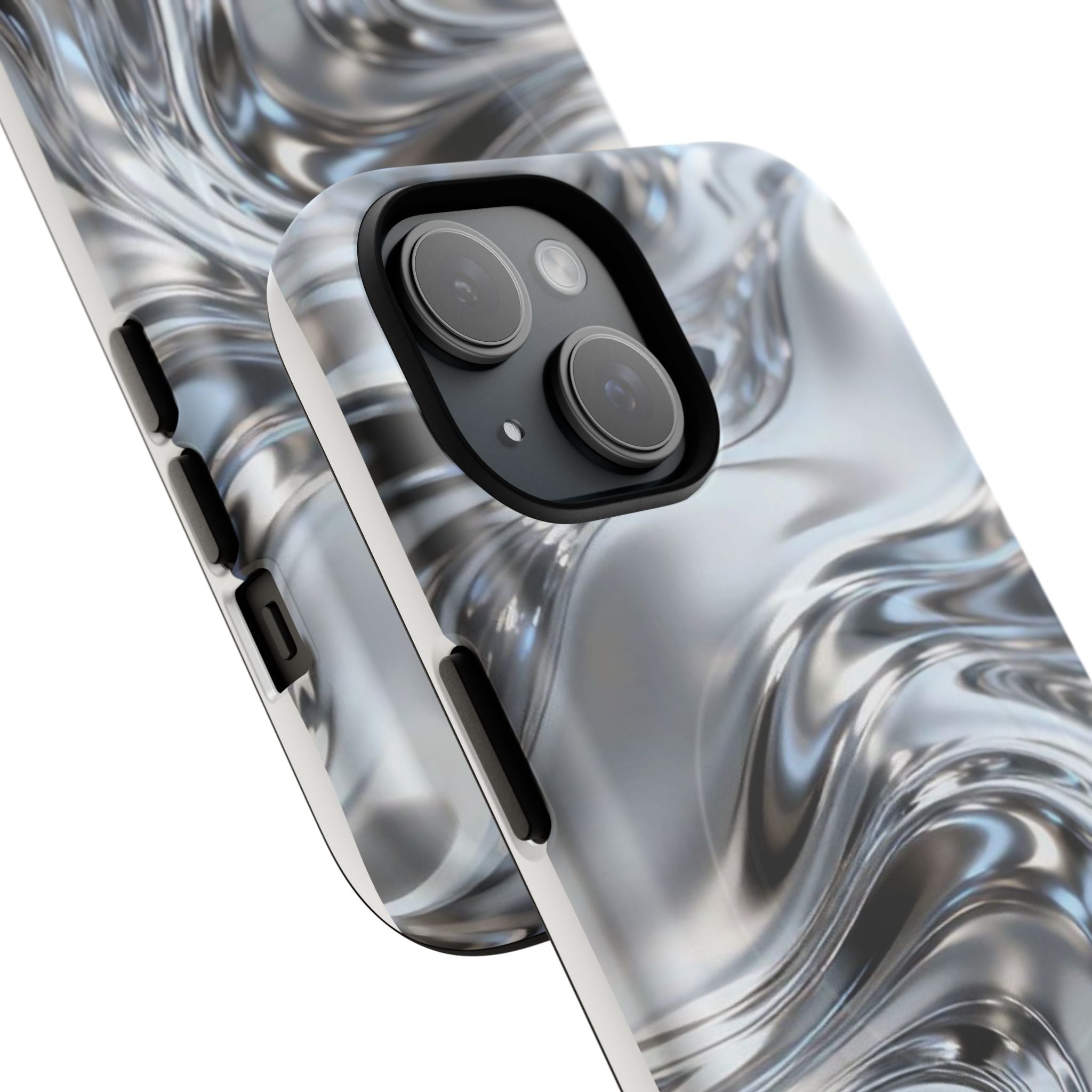 Mirror Gradient Tough Magnetic Case — Reflective Magnetic Phone Cover