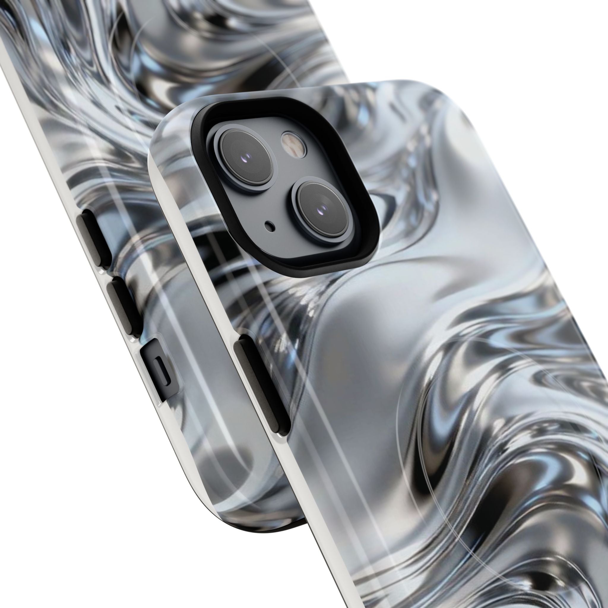 Mirror Gradient Tough Magnetic Case — Reflective Magnetic Phone Cover