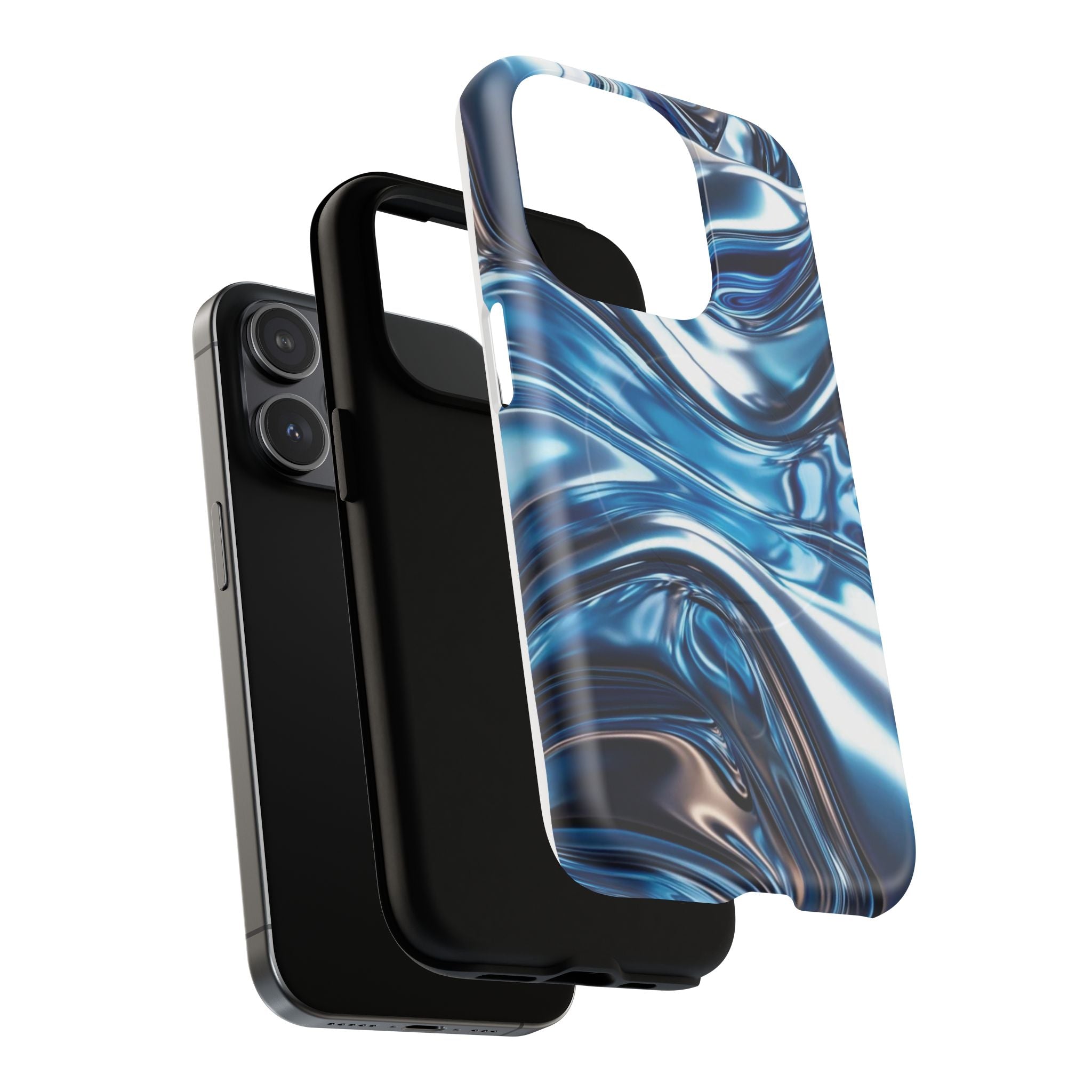 Mirror Gradient Blue Magnetic Phone Case