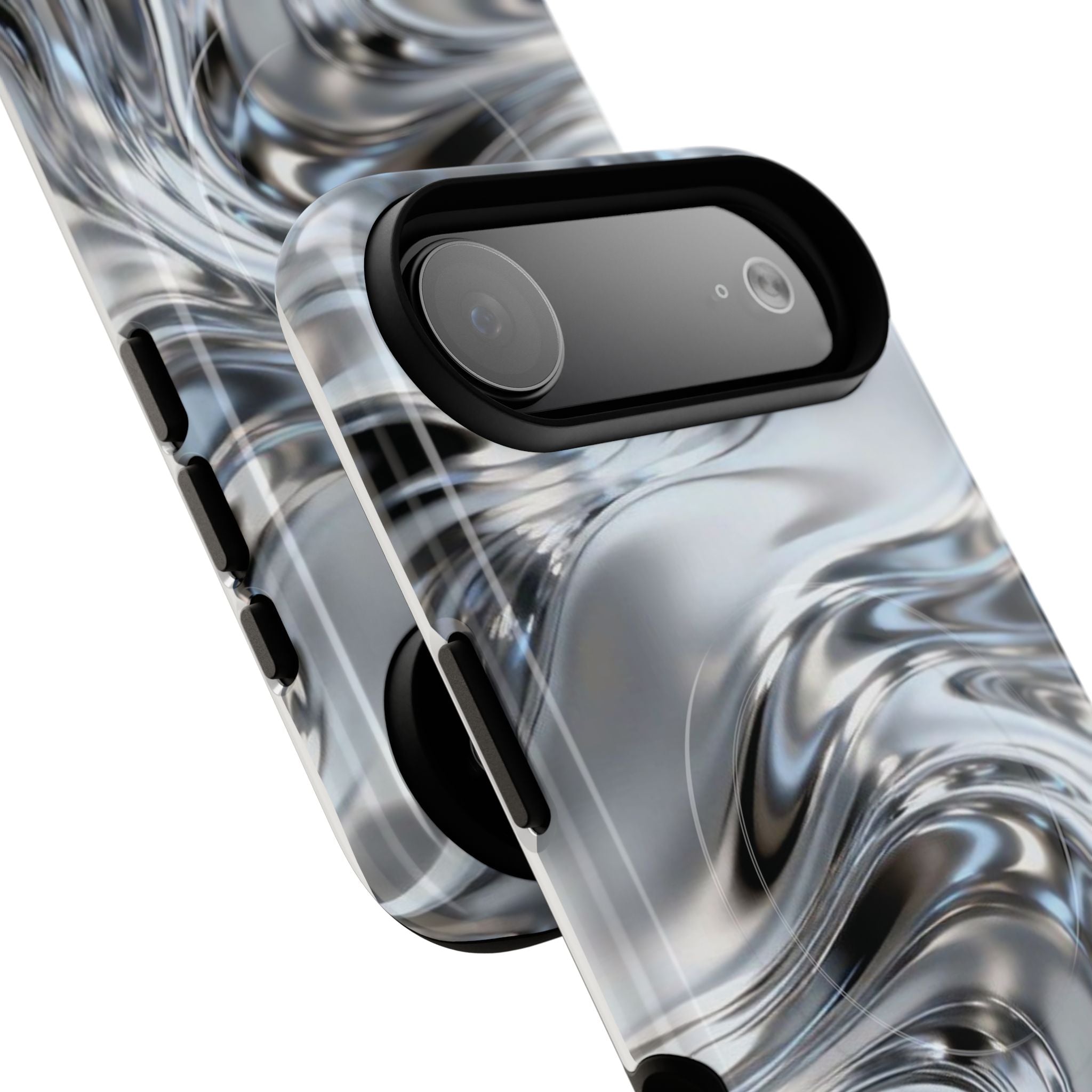 Mirror Gradient Tough Magnetic Case — Reflective Magnetic Phone Cover