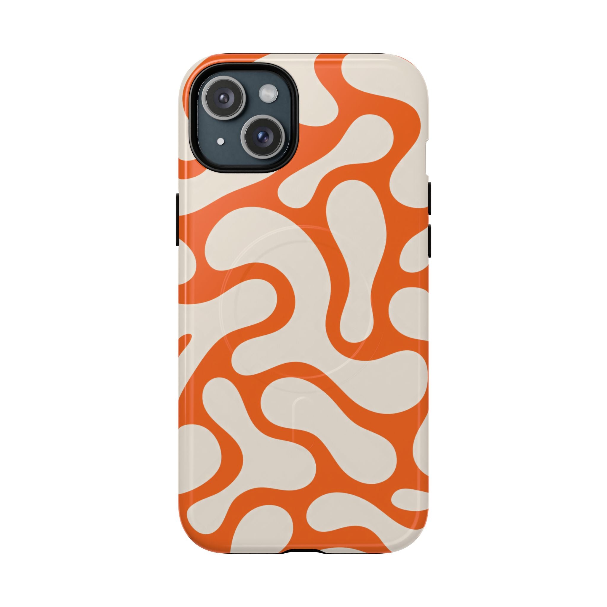 Orange Pattern Tough Magnetic Case