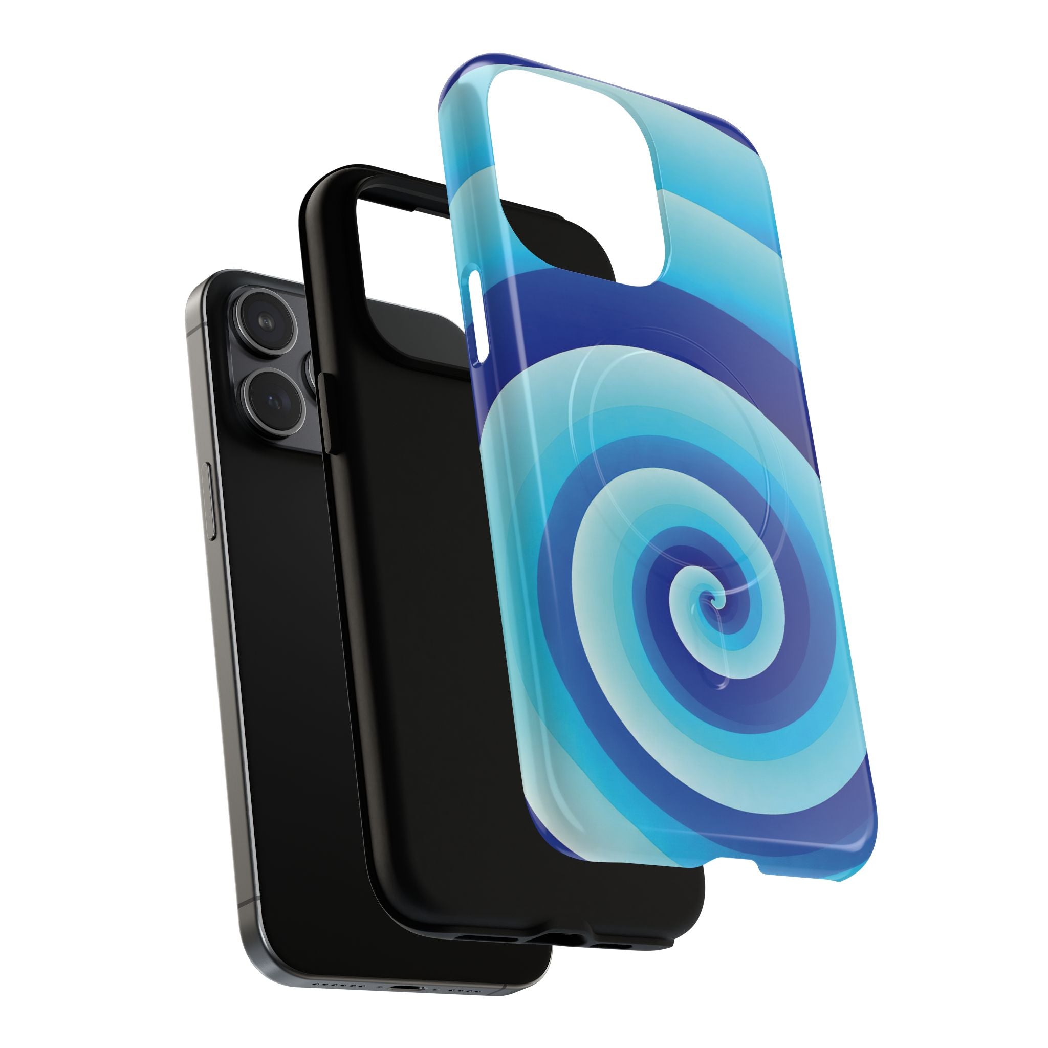 Blue Spiral Magnetic Phone Case