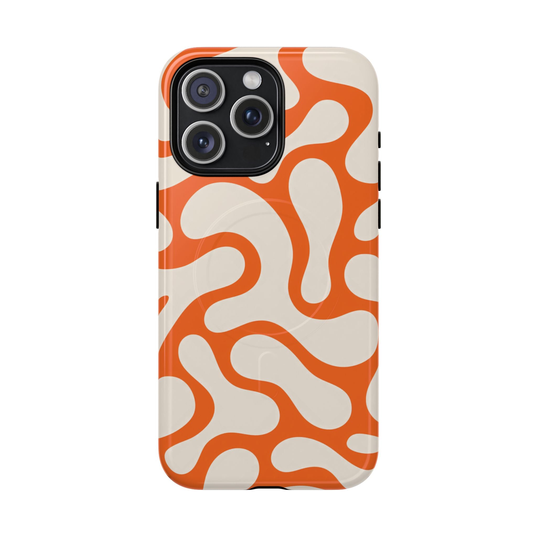 Orange Pattern Tough Magnetic Case
