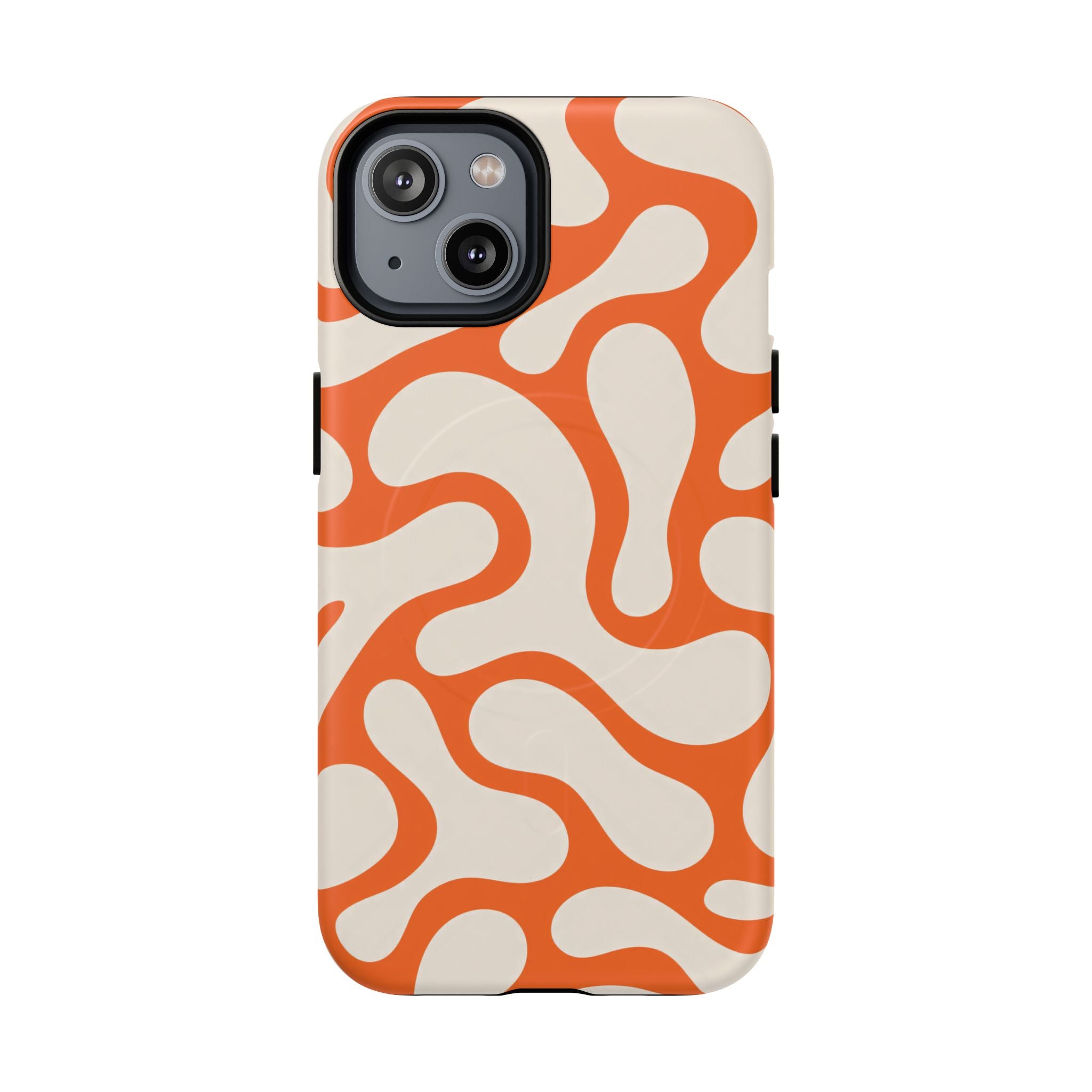 Orange Pattern Tough Magnetic Case
