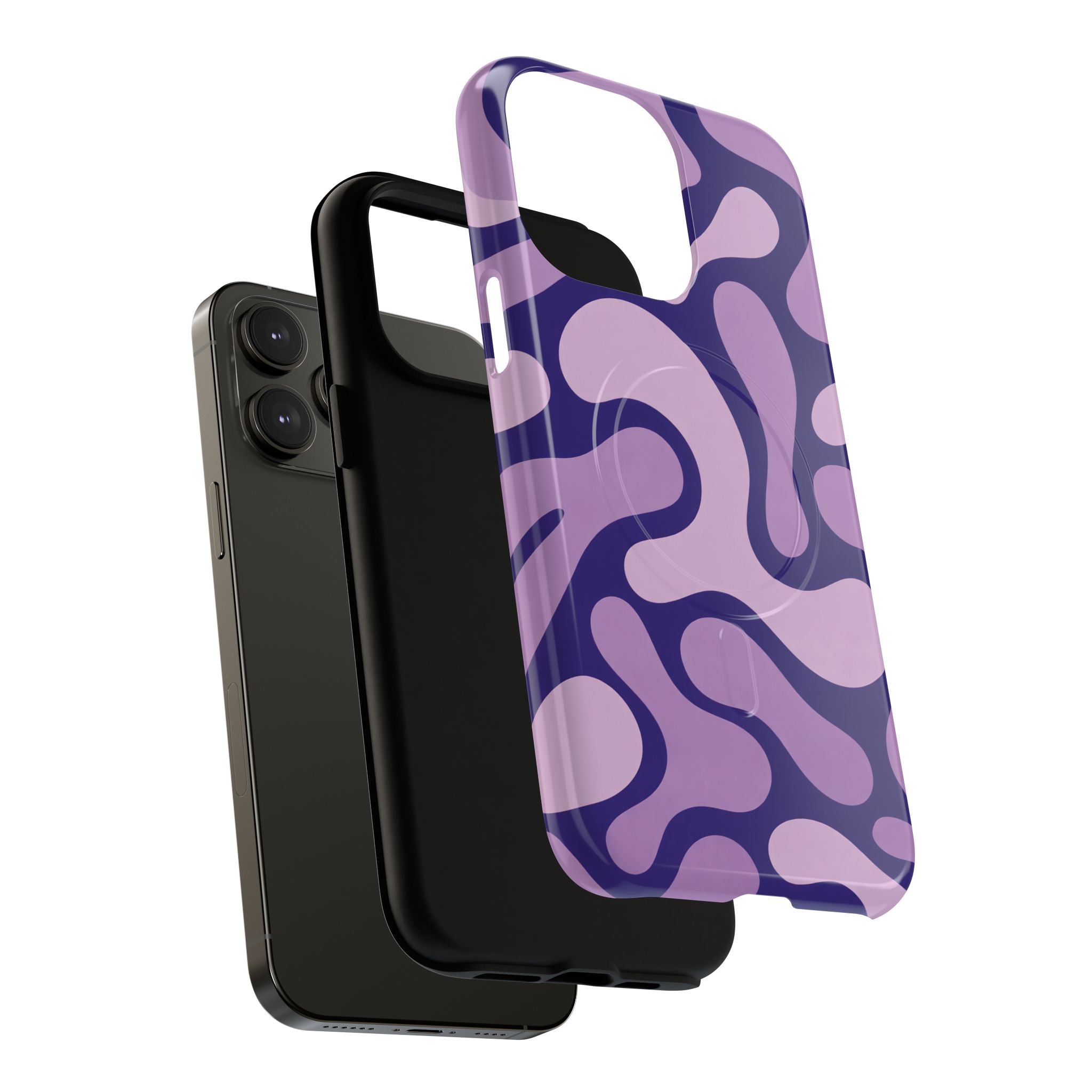 Purple Pattern Magnetic Case