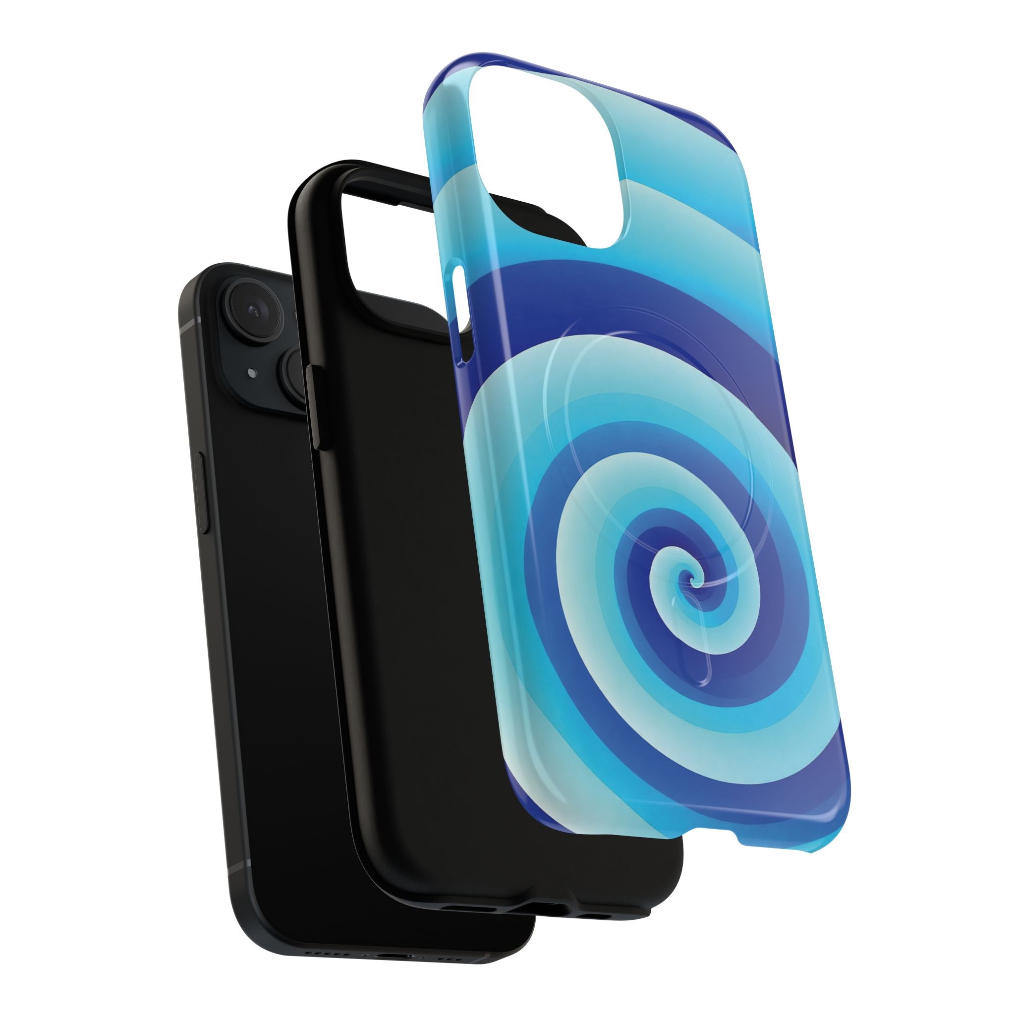 Blue Spiral Magnetic Phone Case