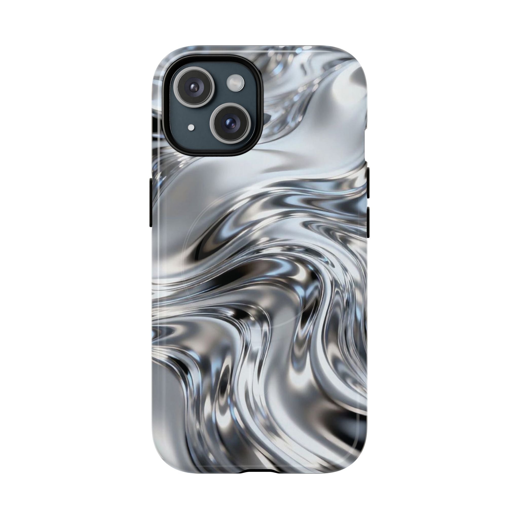 Mirror Gradient Tough Magnetic Case — Reflective Magnetic Phone Cover