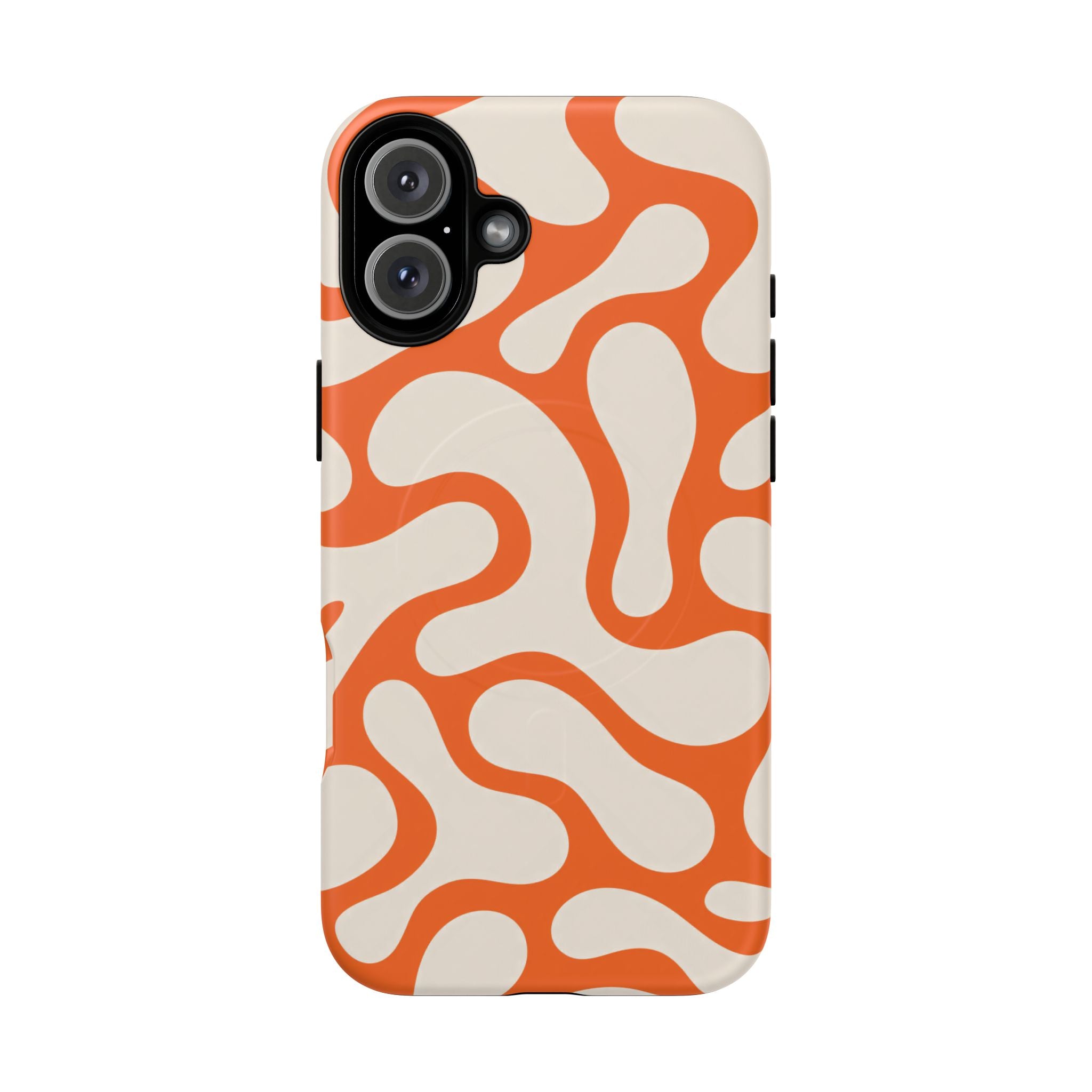 Orange Pattern Tough Magnetic Case