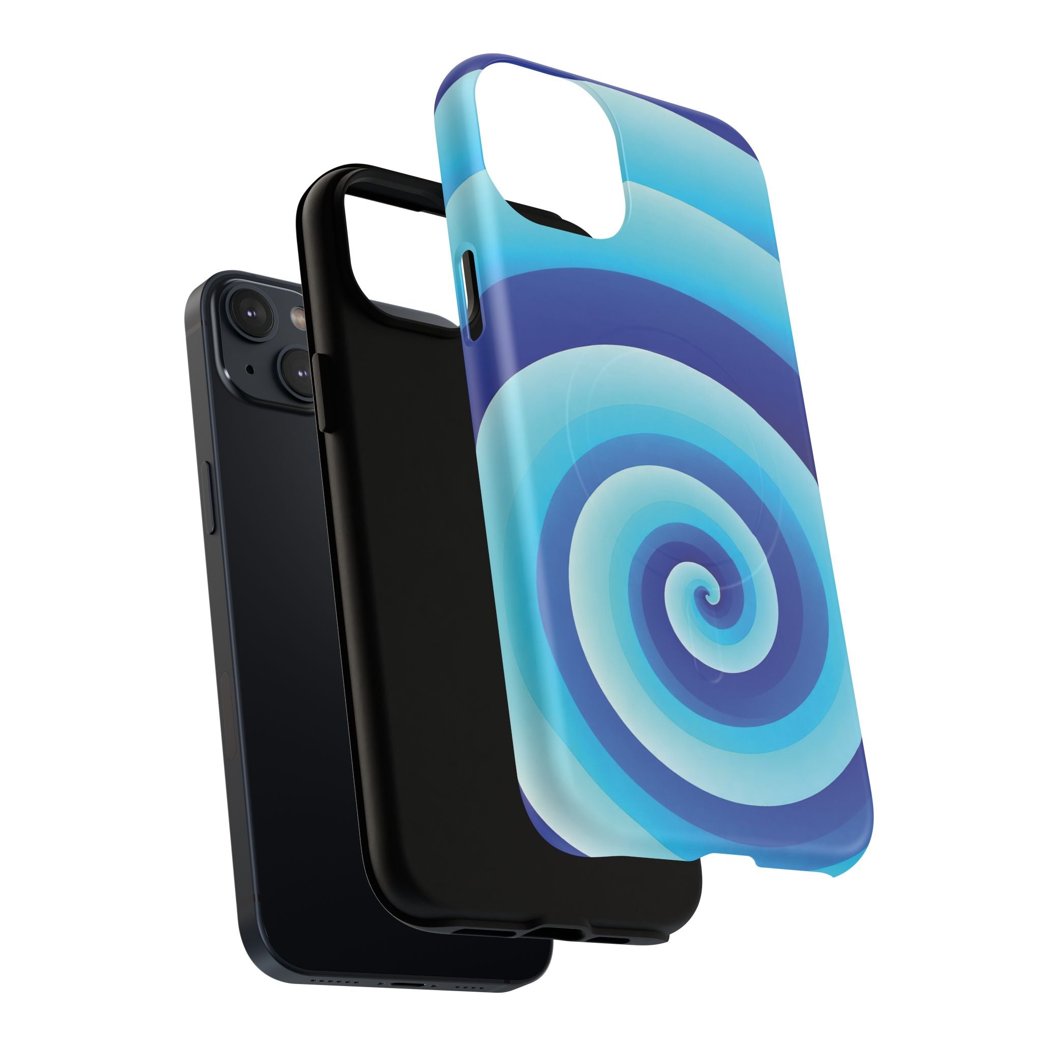 Blue Spiral Magnetic Phone Case