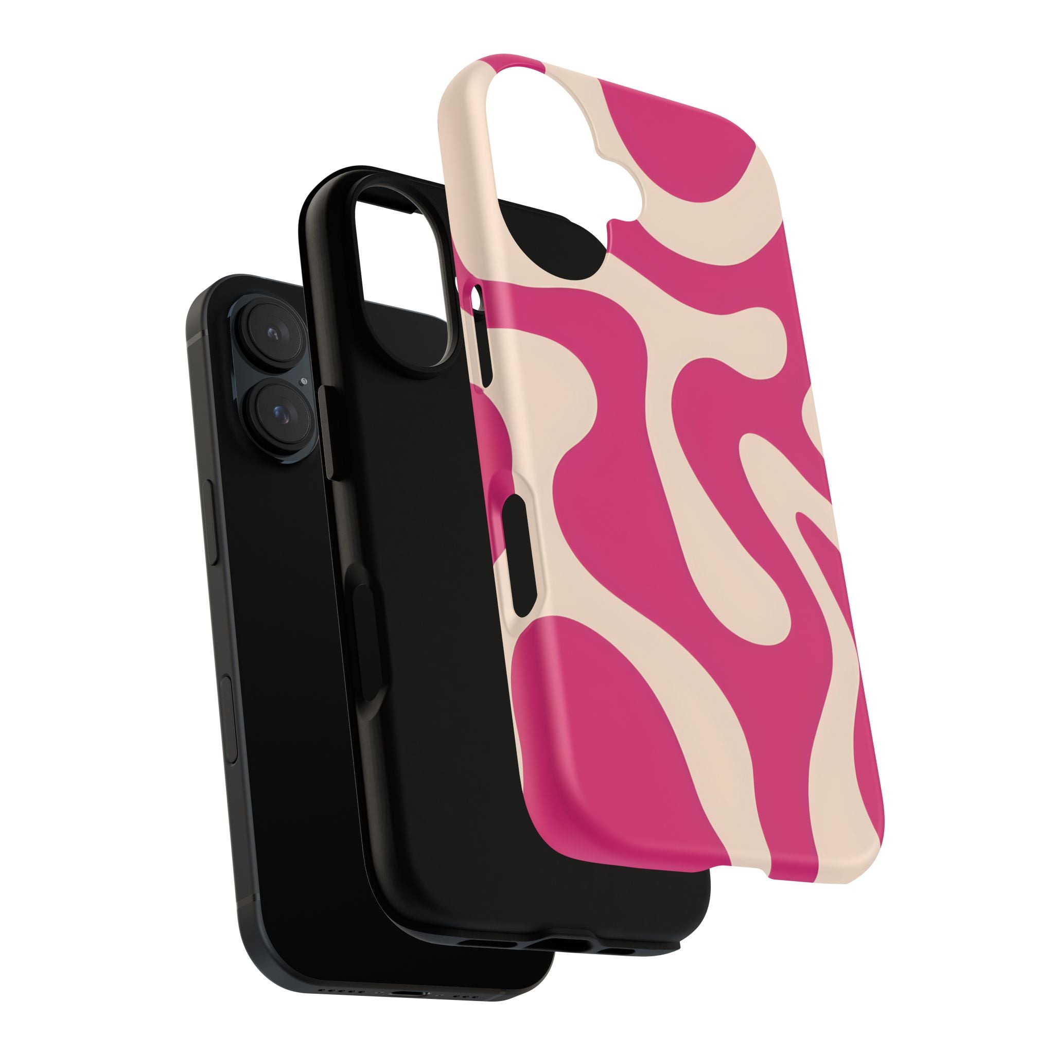 Trendy Phone Case | Tough Cases | Pink Abstract Design | Unique Gift for Her | Birthday & Holiday Accessory, Fashionable Tech Cover