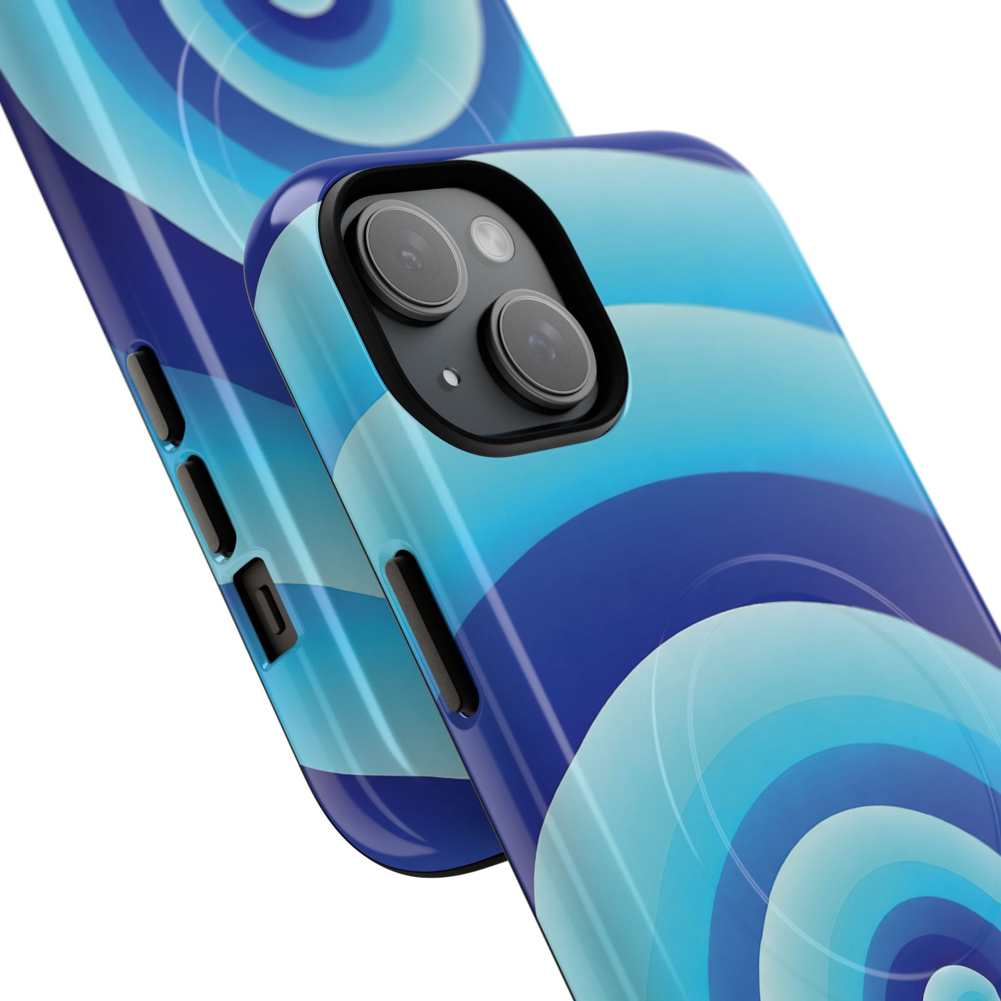 Blue Spiral Magnetic Phone Case