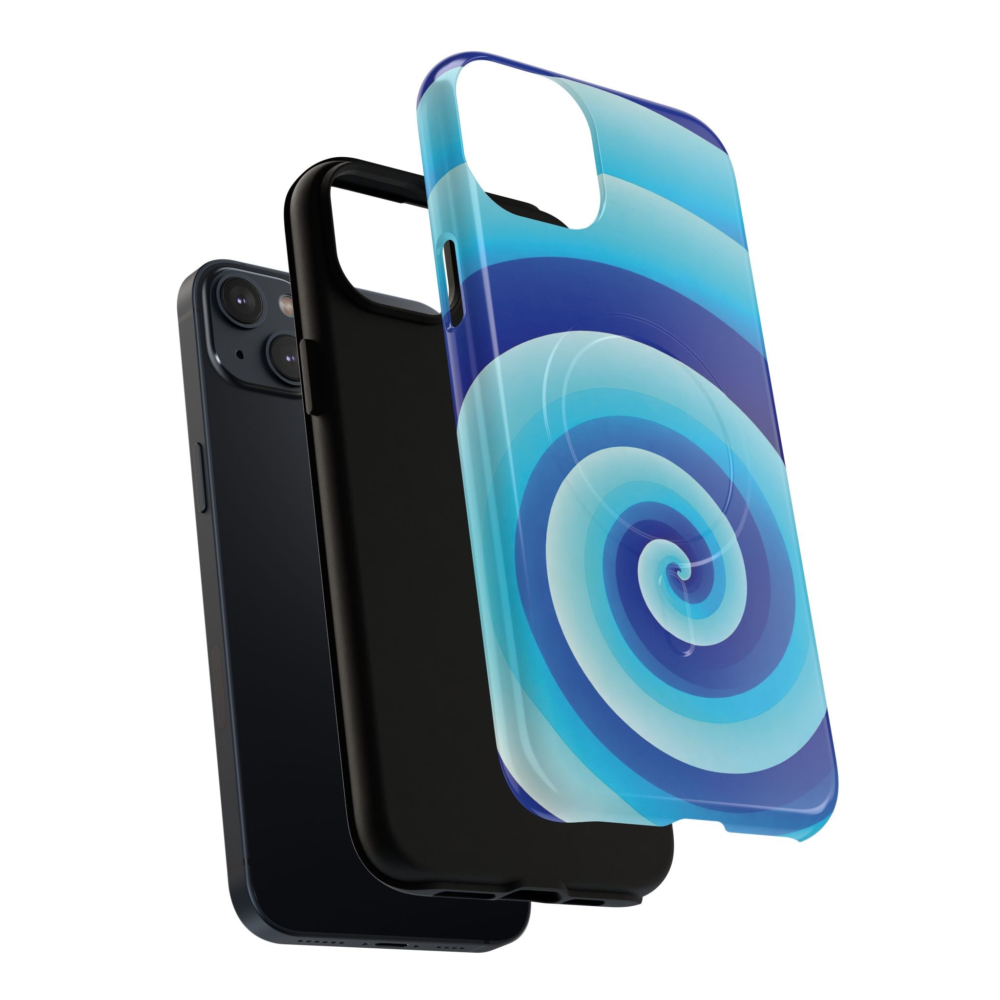 Blue Spiral Magnetic Phone Case