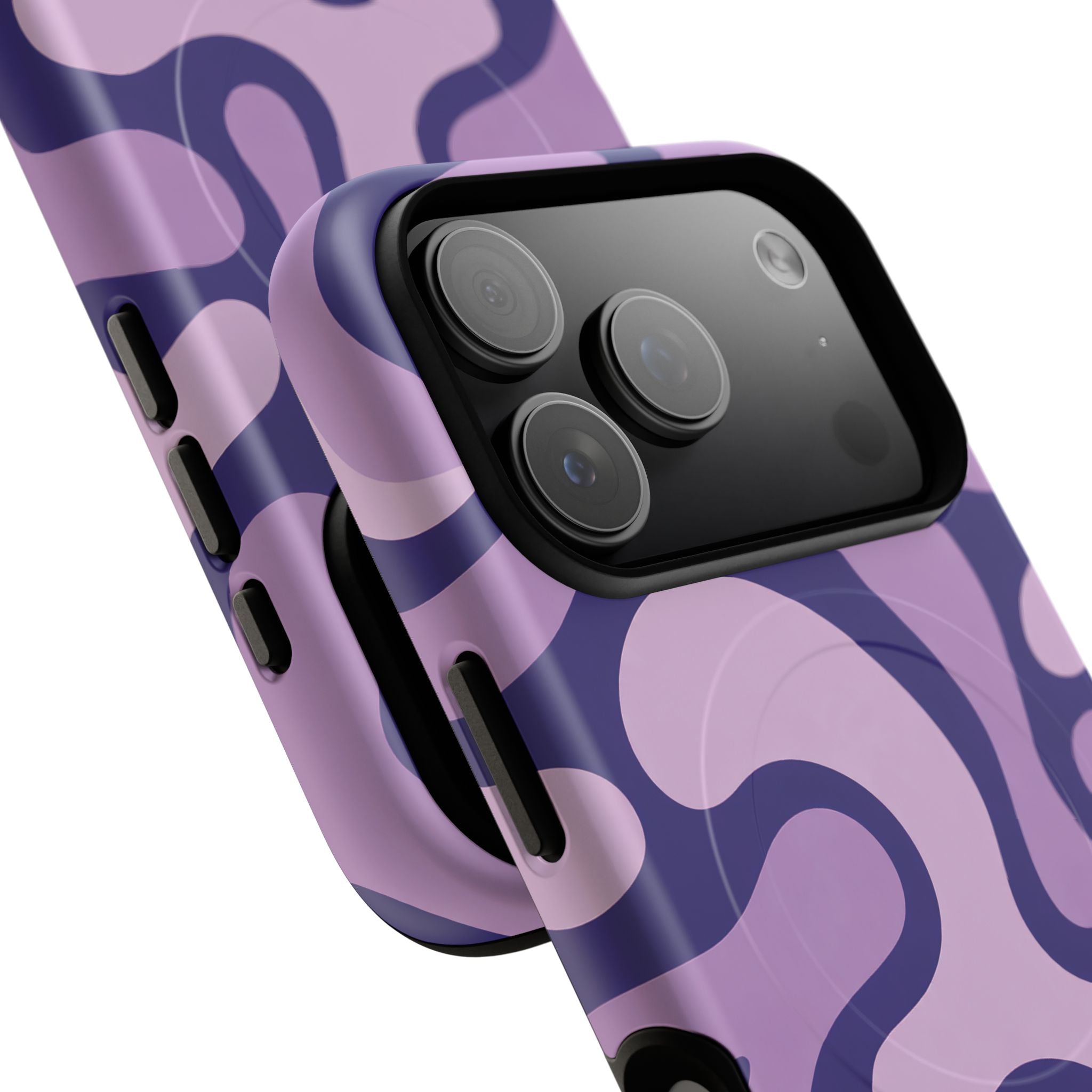 Purple Pattern Magnetic Case