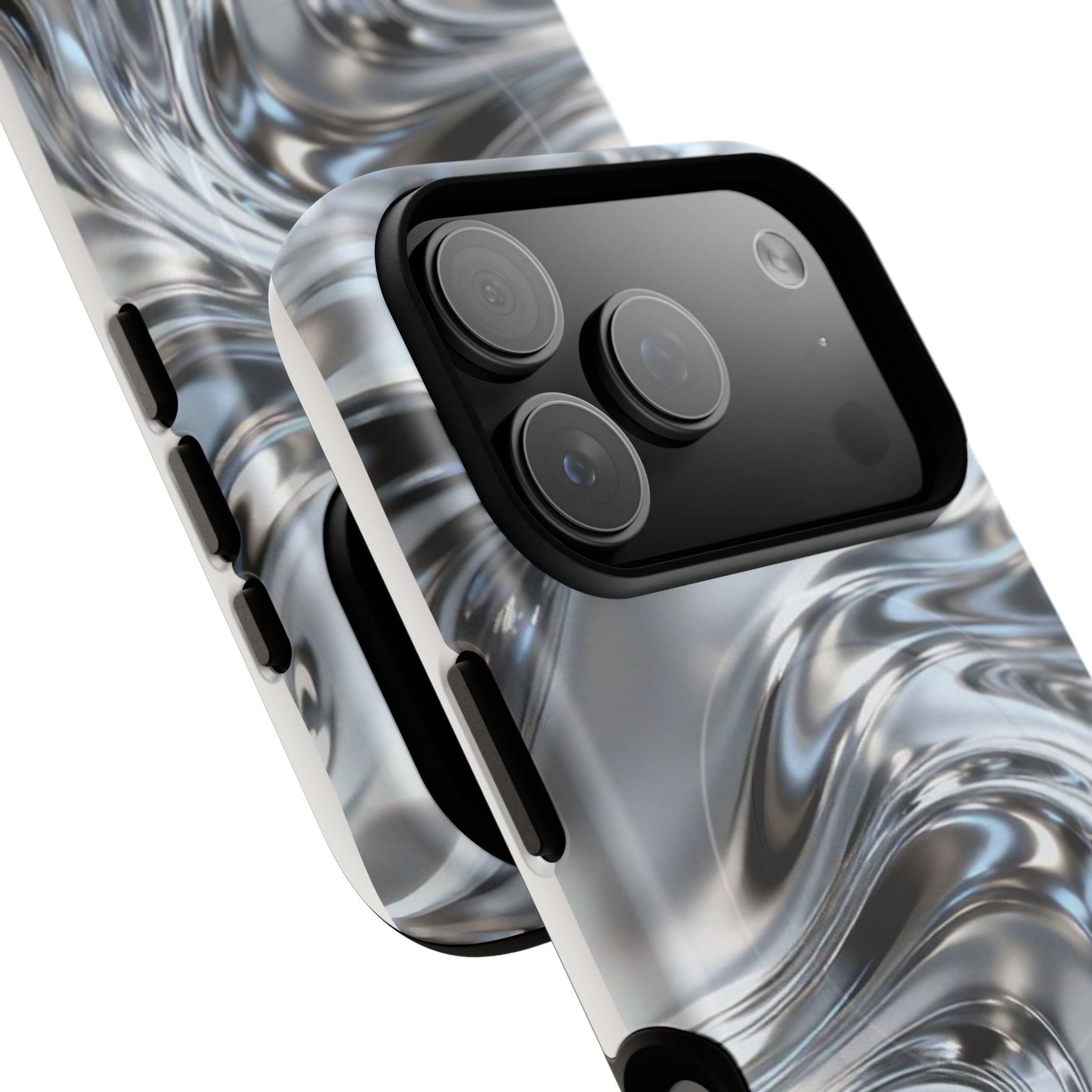 Mirror Gradient Tough Magnetic Case — Reflective Magnetic Phone Cover