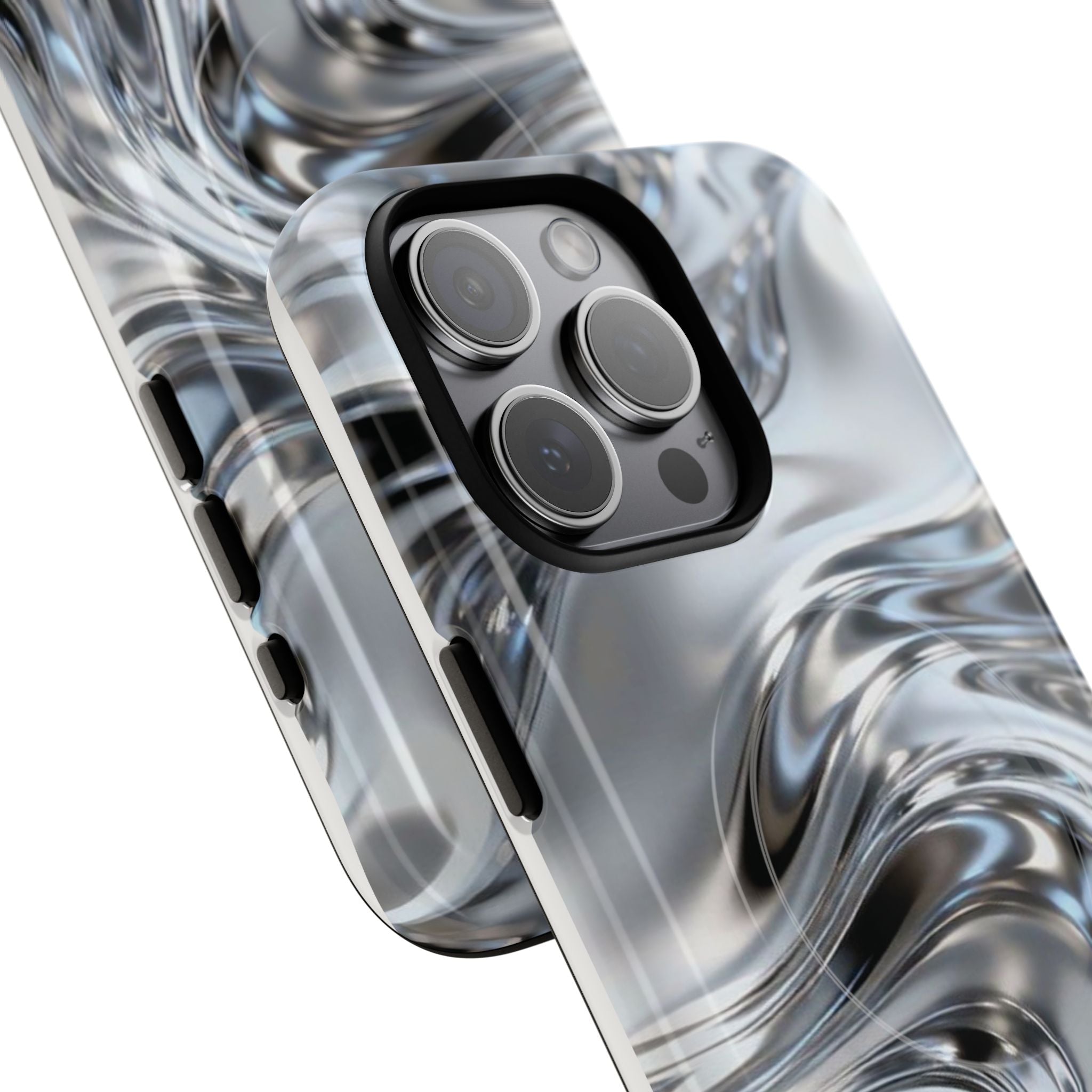 Mirror Gradient Tough Magnetic Case — Reflective Magnetic Phone Cover