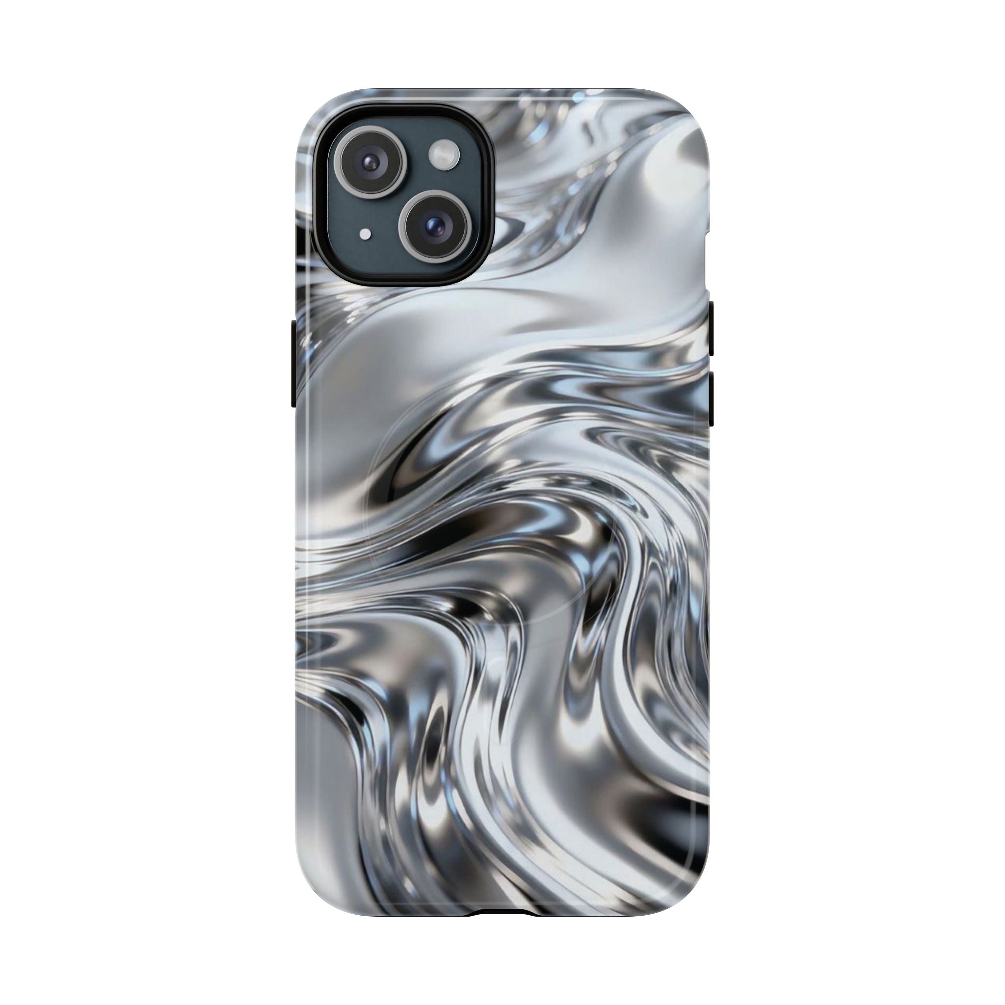 Mirror Gradient Tough Magnetic Case — Reflective Magnetic Phone Cover